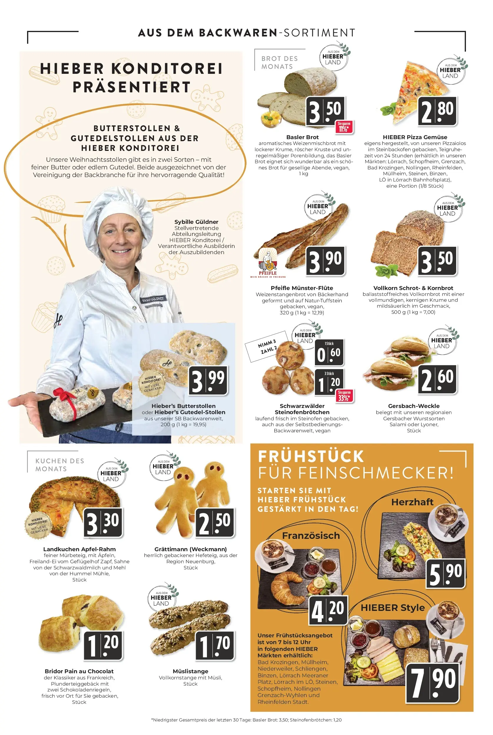 Entdecke - Hieber's Frischecenter: Meine Woche (ab 16.11.2025) zum Blättern | Seite: 6 | Produkte: Mehl, Vollkornbrot, Gemüse, Brot