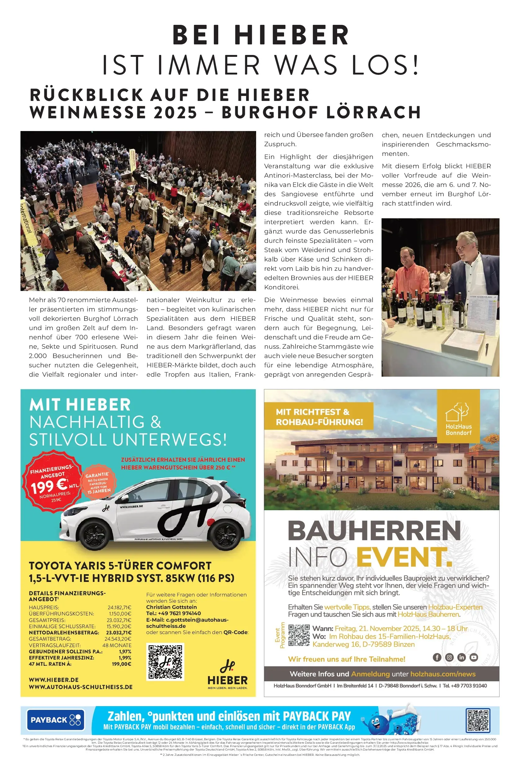 Entdecke - Hieber's Frischecenter: Meine Woche (ab 16.11.2025) zum Blättern | Seite: 10 | Produkte: Käse, Schinken, Wein, Steak