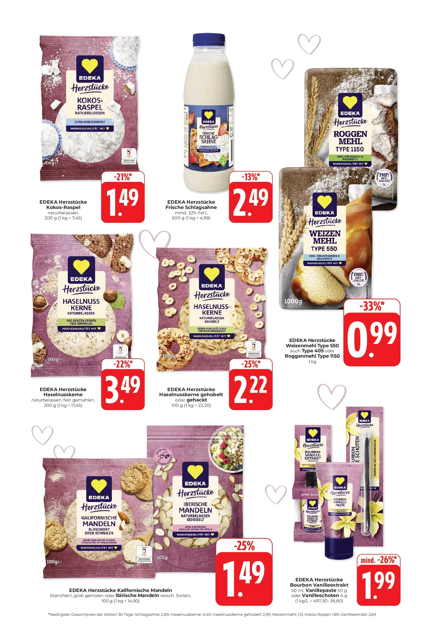 Entdecke - Hieber's Frischecenter: Meine Woche (ab 16.11.2025) zum Blättern | Seite: 11 | Produkte: Mehl, Schlagsahne, Bourbon, Sahne