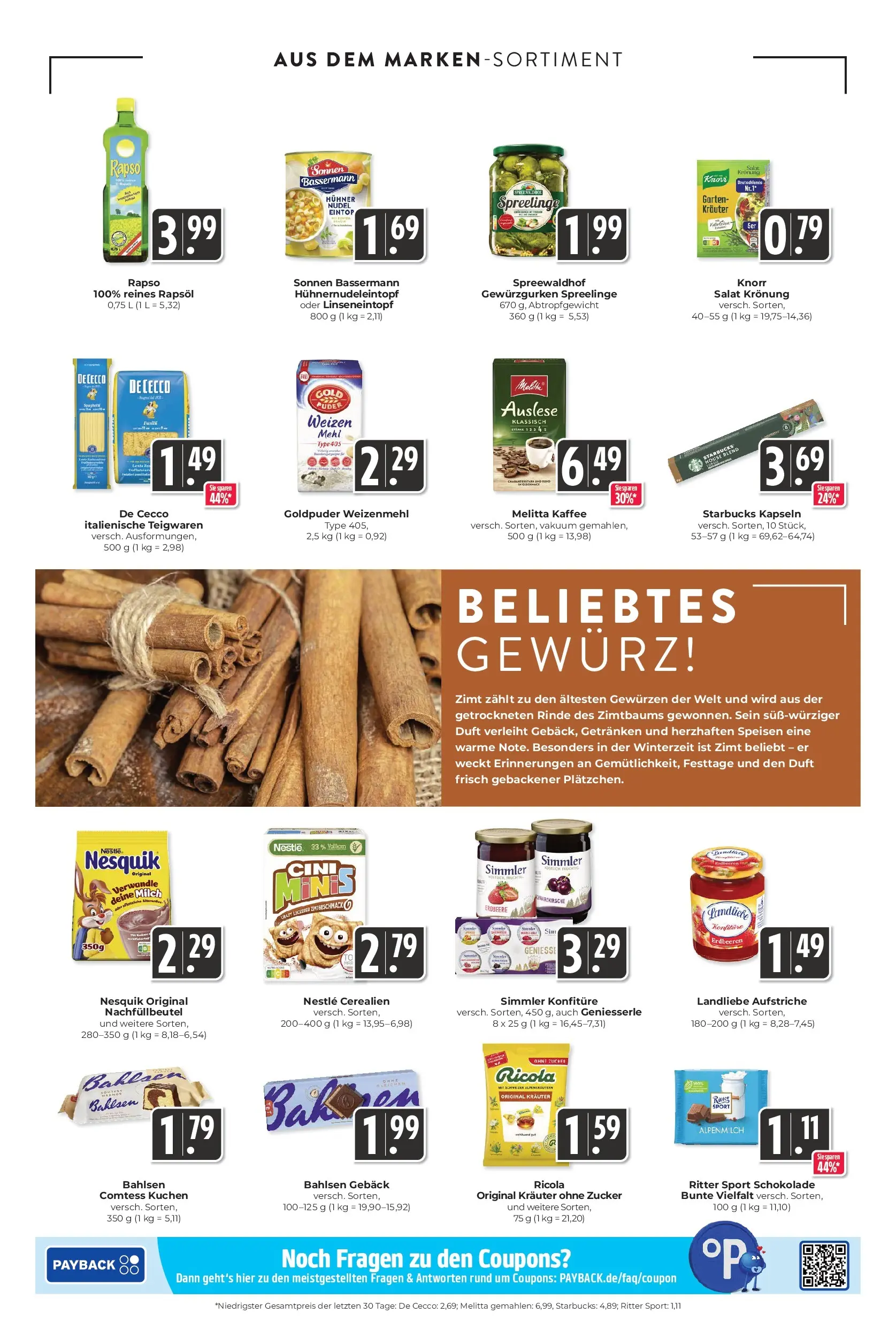 Entdecke - Hieber's Frischecenter: Meine Woche (ab 16.11.2025) zum Blättern | Seite: 13 | Produkte: Melitta kaffee, Kaffee, Ritter sport, Weizenmehl