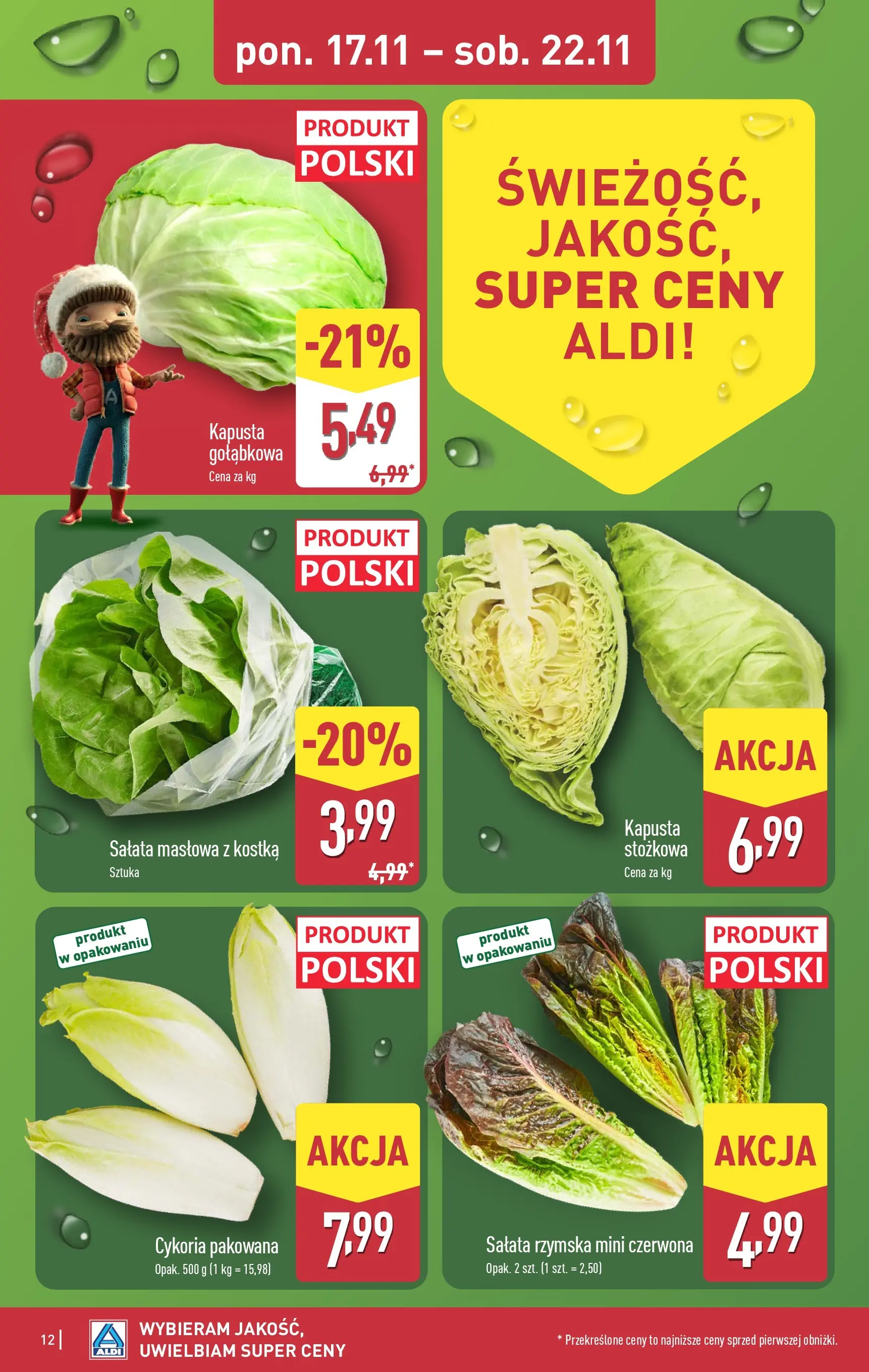 Aldi Gazetka - Okazje na weekend od 20.11.2025 - Ulotka PDF, promocje | Strona: 12 | Produkty: Kapusta