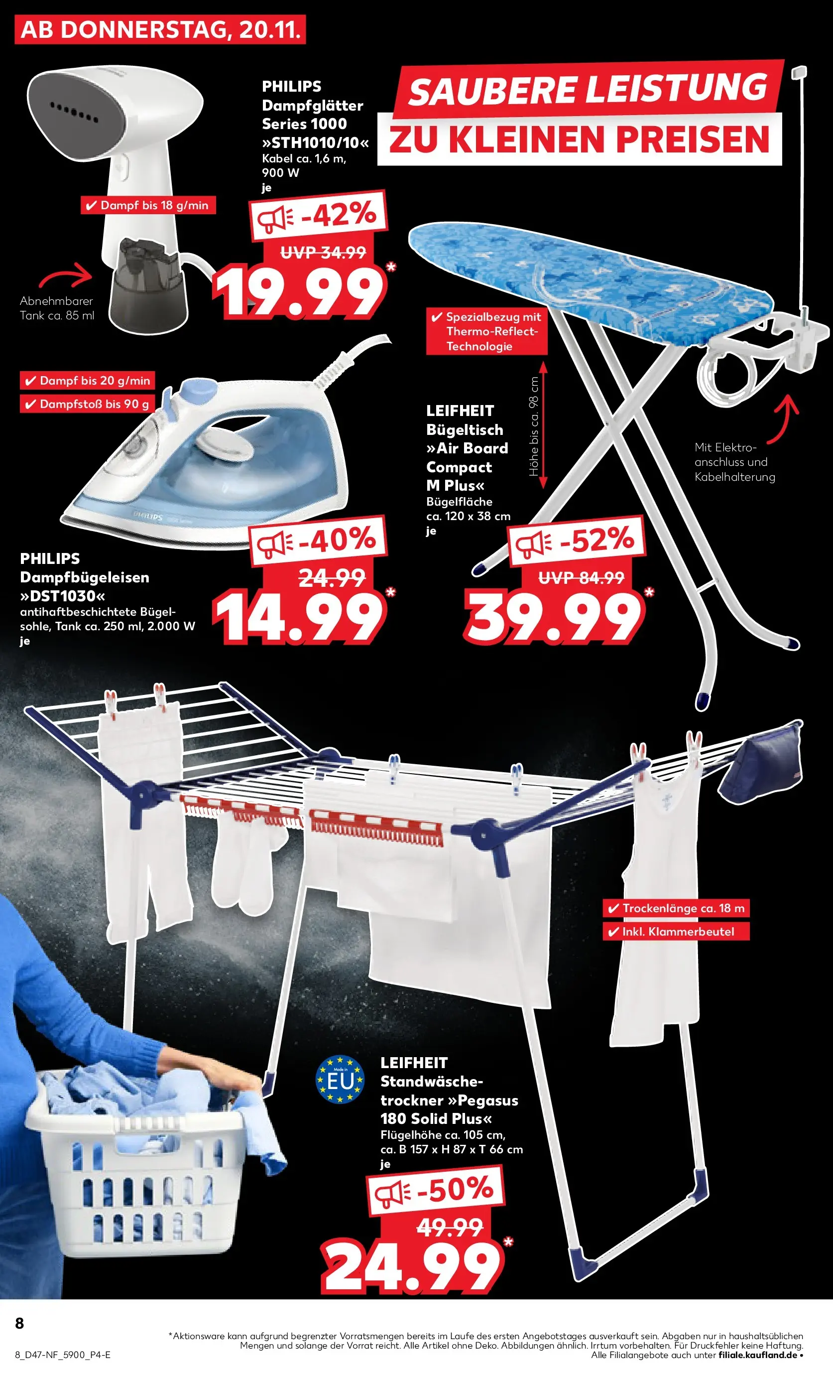 Prospekt Kaufland ab 19.11.2025 » Angebote Online zum Blättern | Seite: 8 | Produkte: Kabel, Philips, Trockner