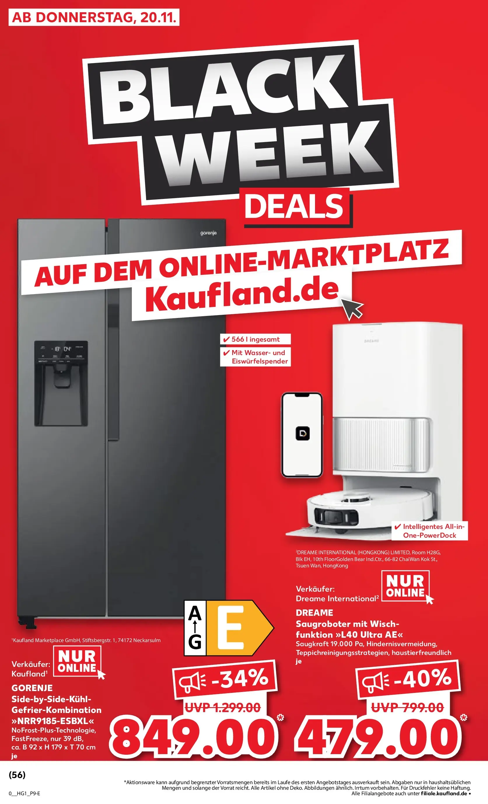 Prospekt Kaufland ab 19.11.2025 » Angebote Online zum Blättern | Seite: 20 | Produkte: Gorenje, Wasser