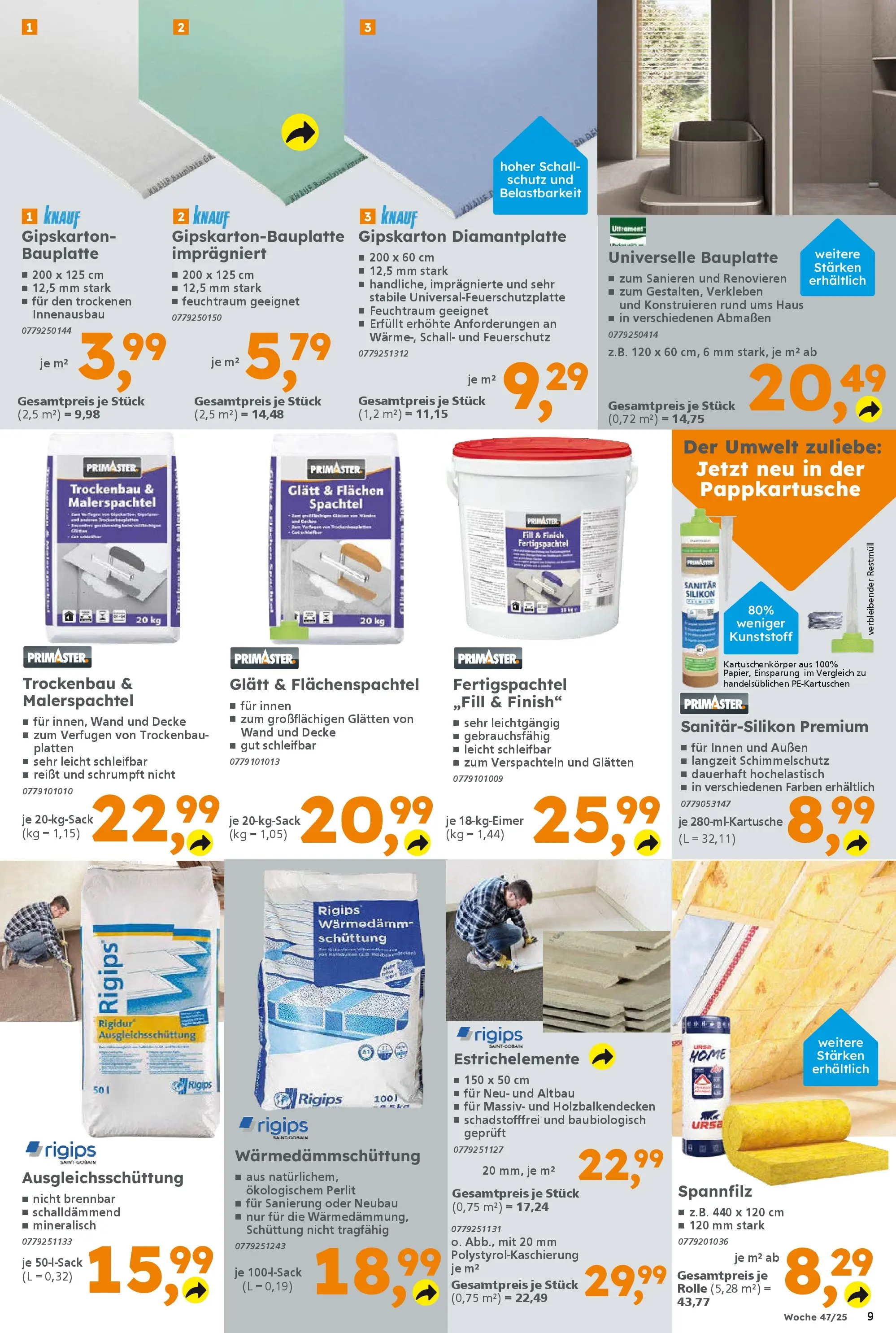 Globus Baumarkt prospekt Forchheim	 (ab 16.11.2025) zum Blättern | Seite: 9 | Produkte: Decke, Finish