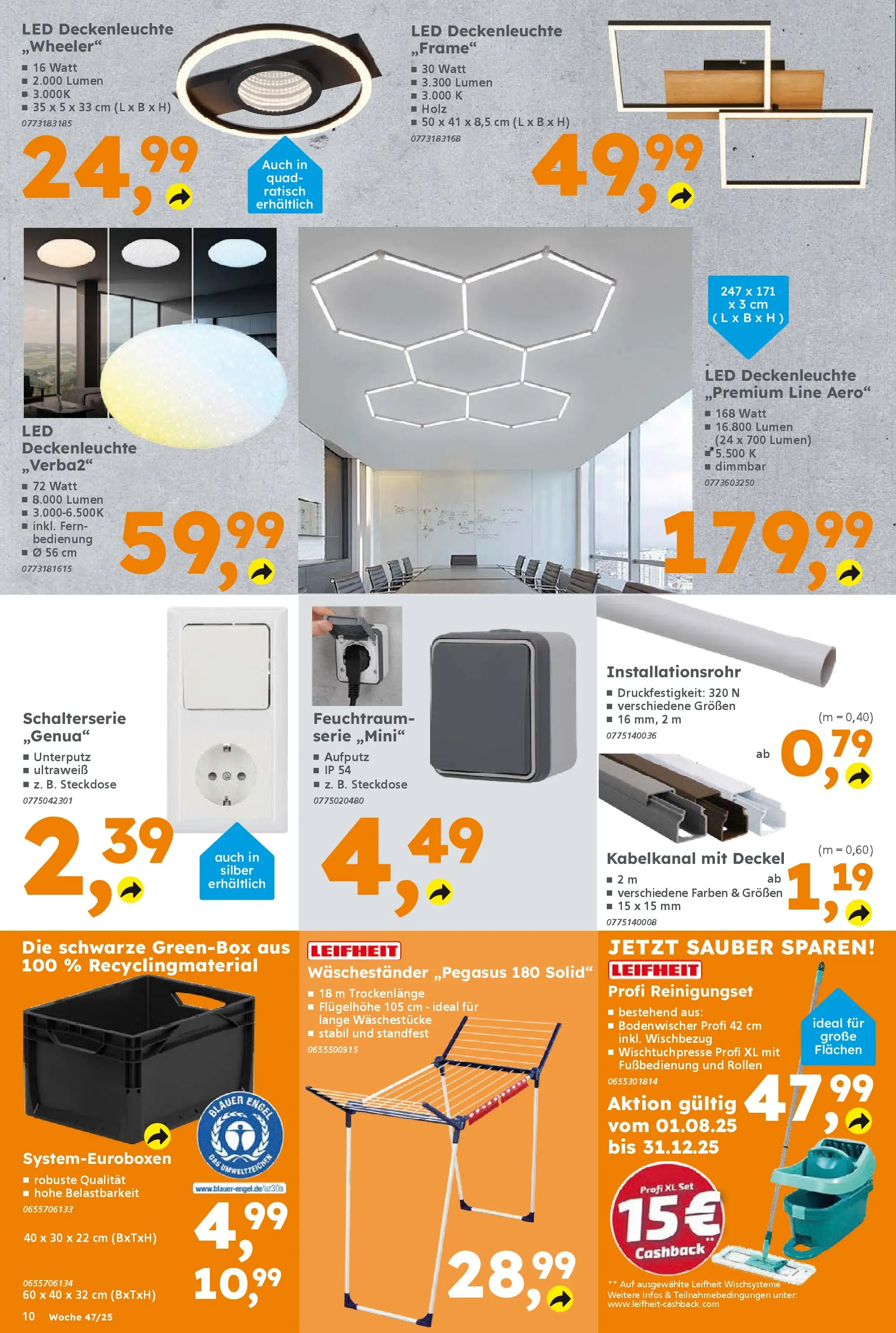 Globus Baumarkt prospekt Forchheim	 (ab 16.11.2025) zum Blättern | Seite: 10 | Produkte: Steckdose, Waschestander