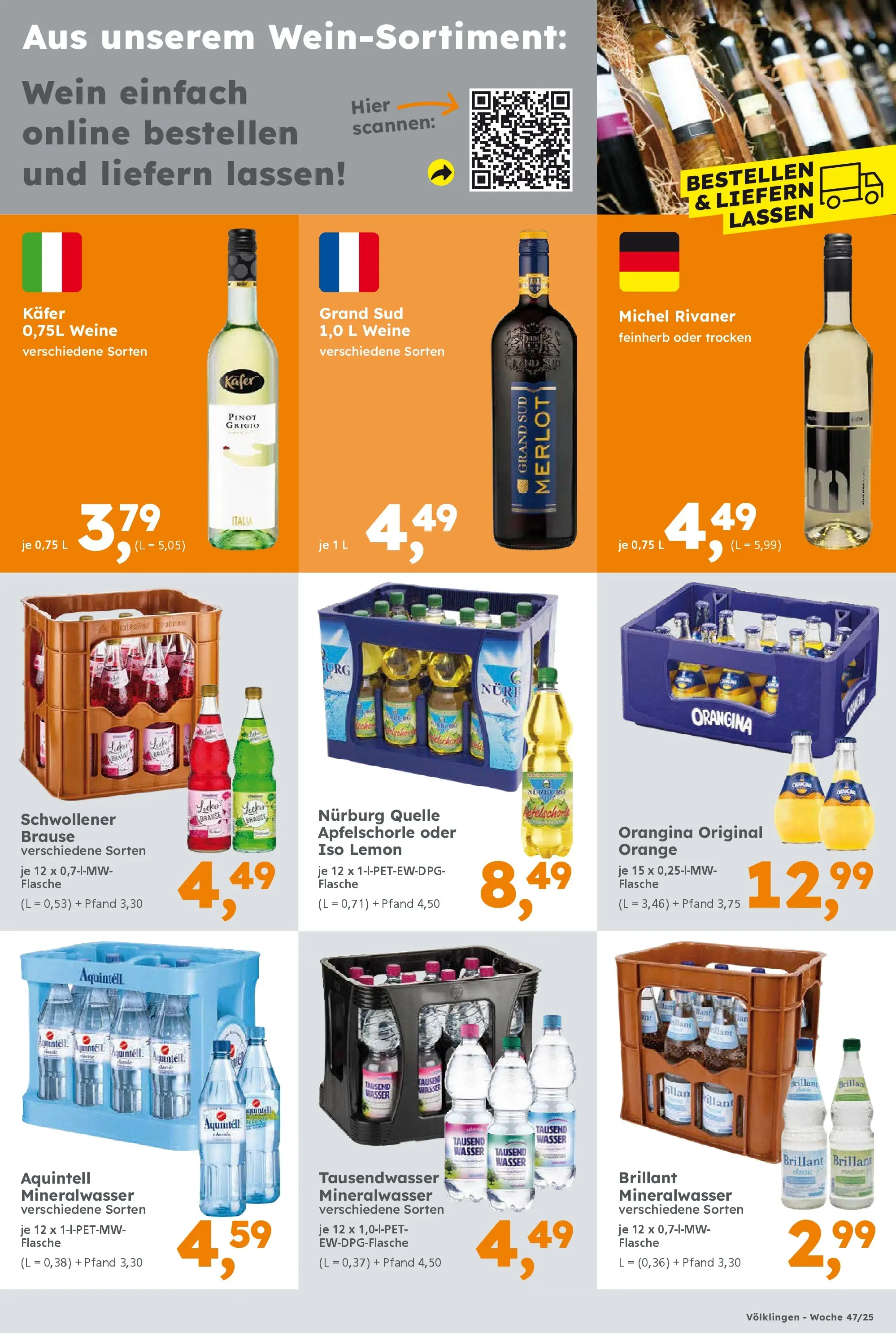 Globus Baumarkt prospekt Völklingen	 (ab 17.11.2025) zum Blättern | Seite: 17 | Produkte: Merlot, Mineralwasser, Grand sud, Wein