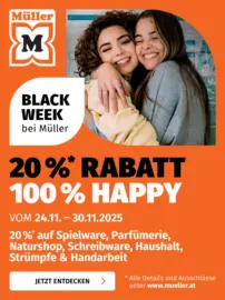 Müller: 20% Rabatt, 100% Happy