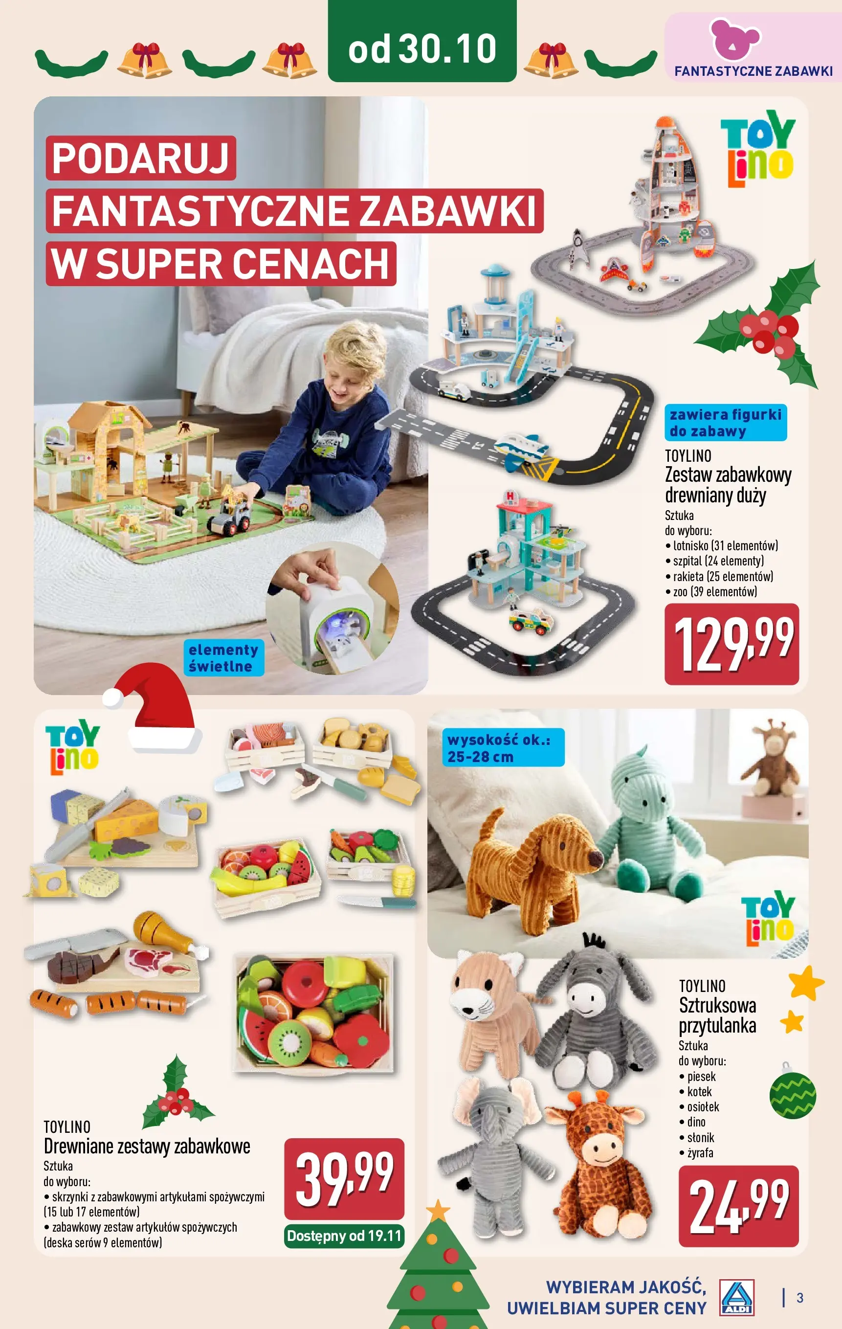 Aldi gazetka od 05.11.2025 | Boże Narodzenie 🎄🎁 | Strona: 3 | Produkty: Deska serów, Figurki