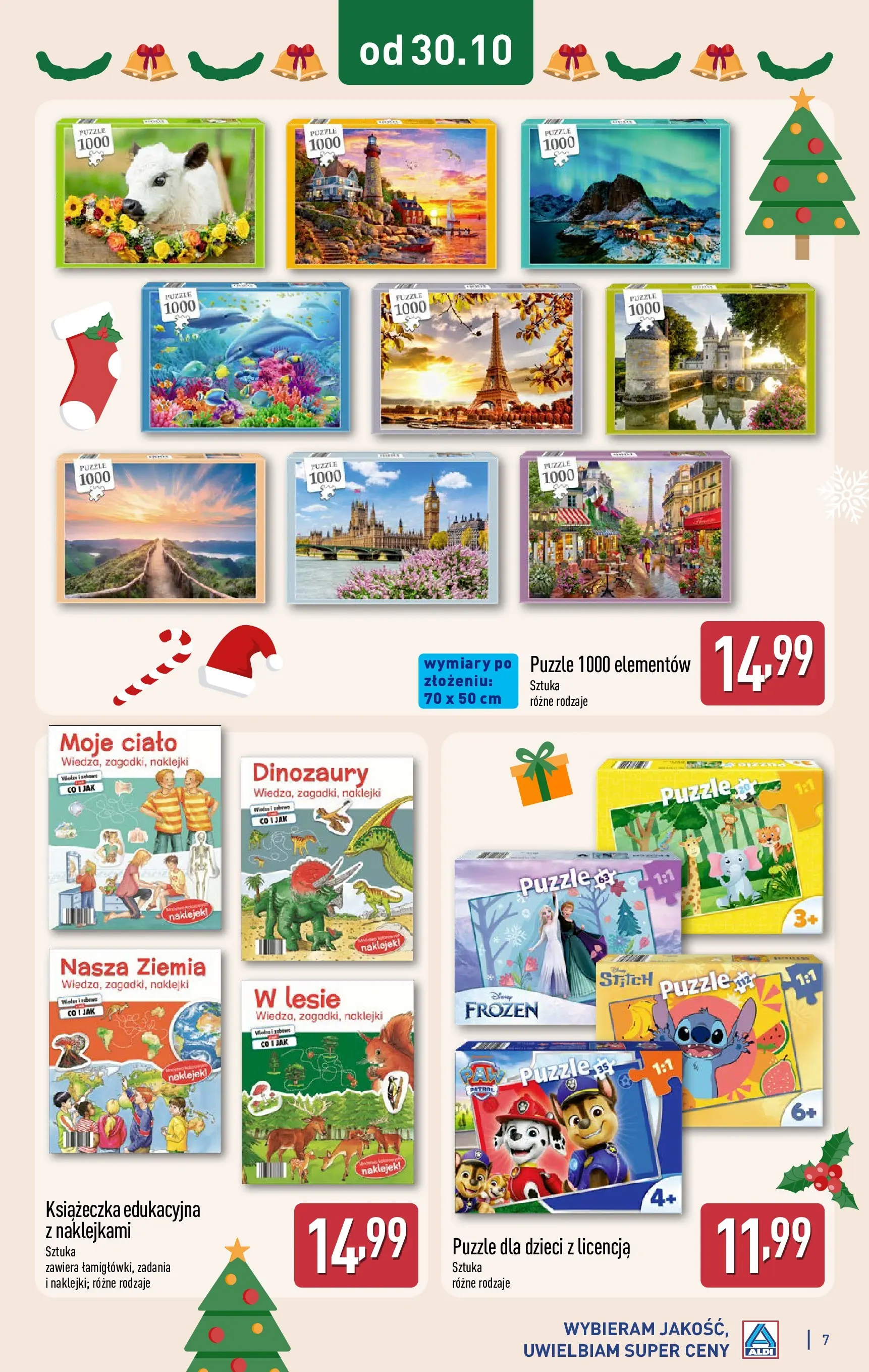 Aldi gazetka od 05.11.2025 | Boże Narodzenie 🎄🎁 | Strona: 7 | Produkty: Ziemia, Naklejki