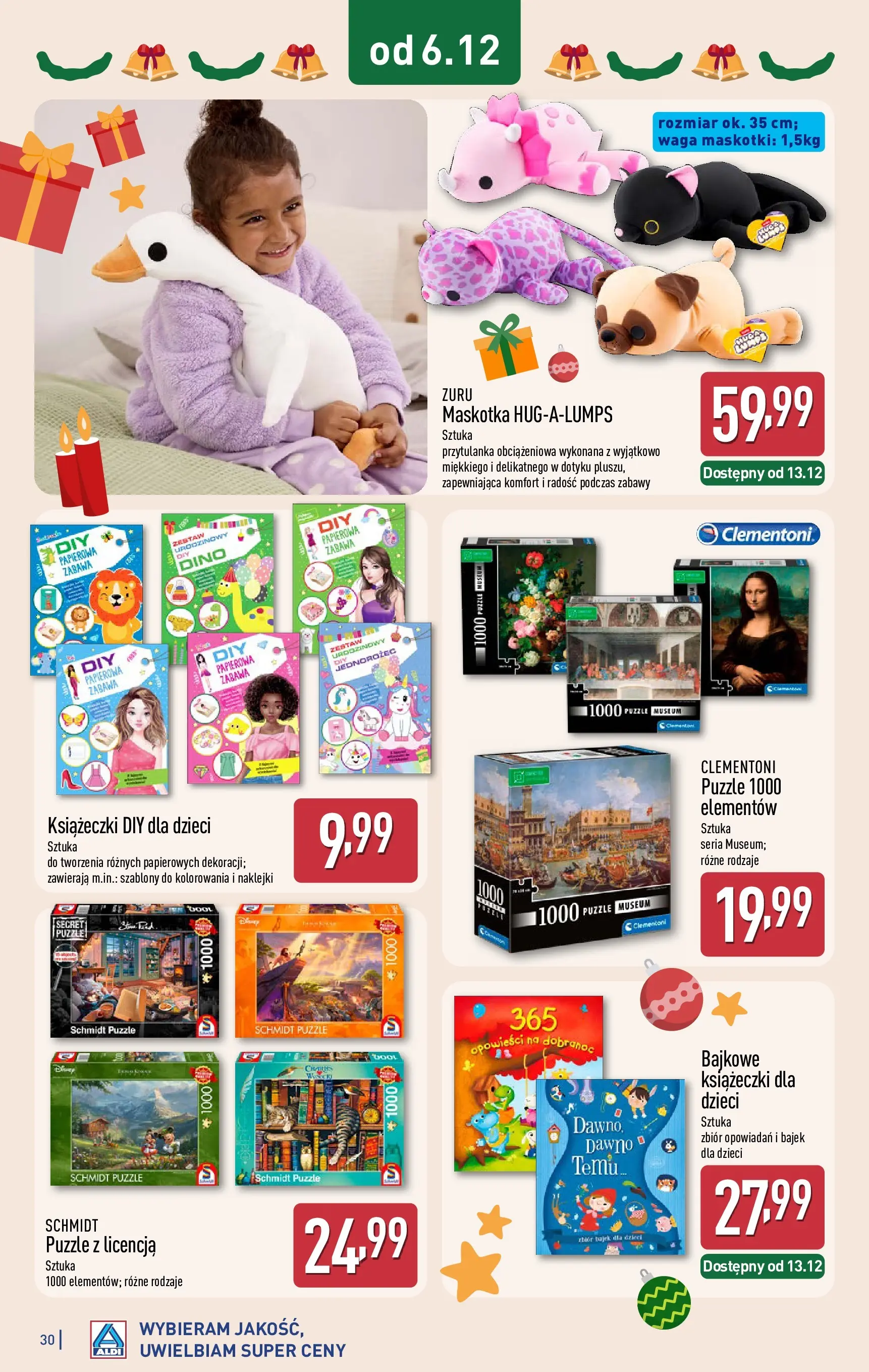 Aldi gazetka od 05.11.2025 | Boże Narodzenie 🎄🎁 | Strona: 30 | Produkty: Waga, Jednorożec, Naklejki