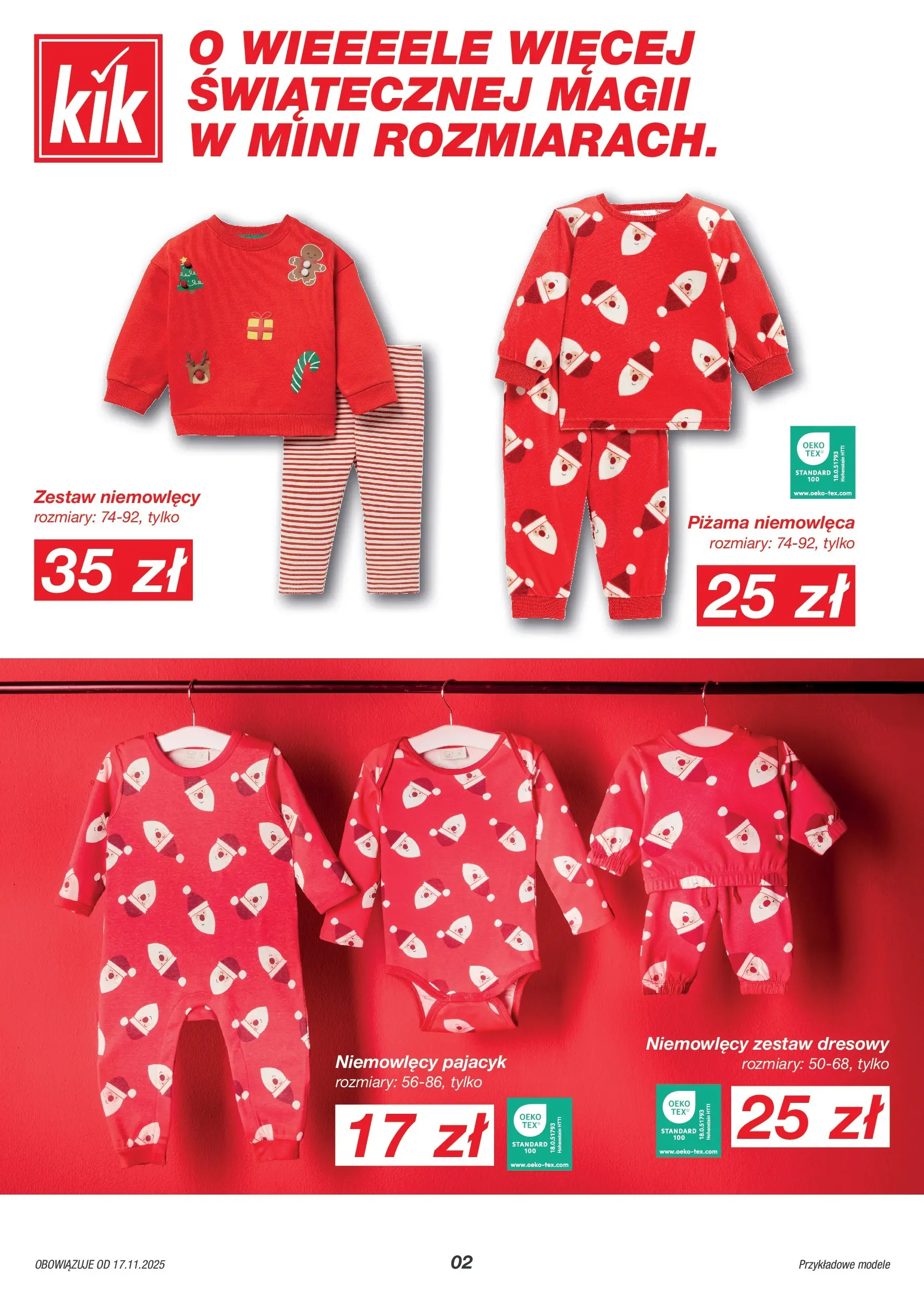 Kik BLACK FRIDAY Gazetka od 17.11.2025 | Promocje | Strona: 2 | Produkty: Piżama