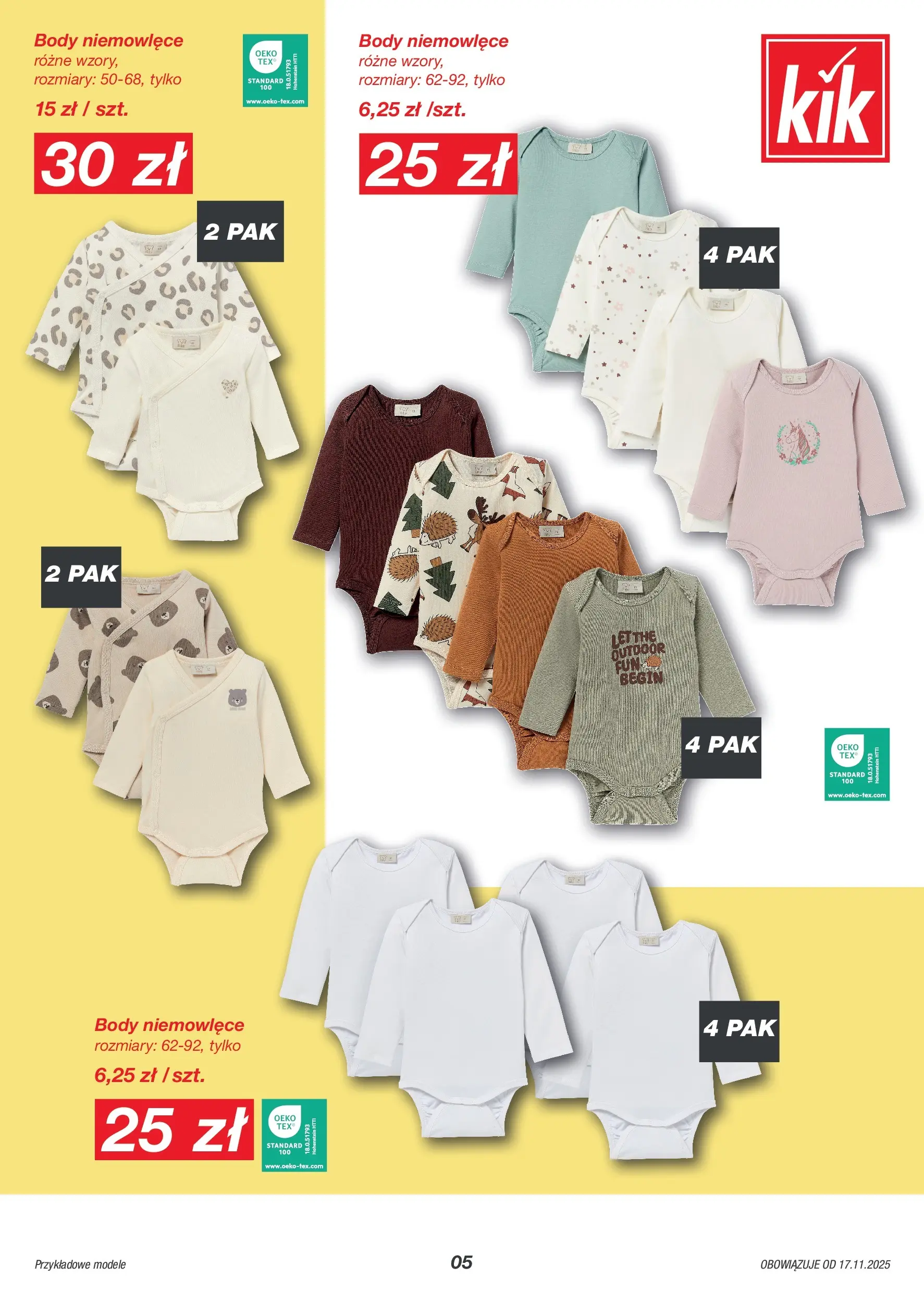 Kik BLACK FRIDAY Gazetka od 17.11.2025 | Promocje | Strona: 5 | Produkty: Body