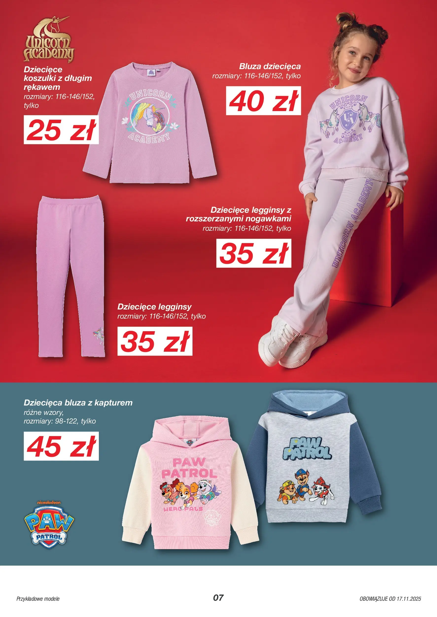 Kik BLACK FRIDAY Gazetka od 17.11.2025 | Promocje | Strona: 7 | Produkty: Bluza z kapturem, Legginsy