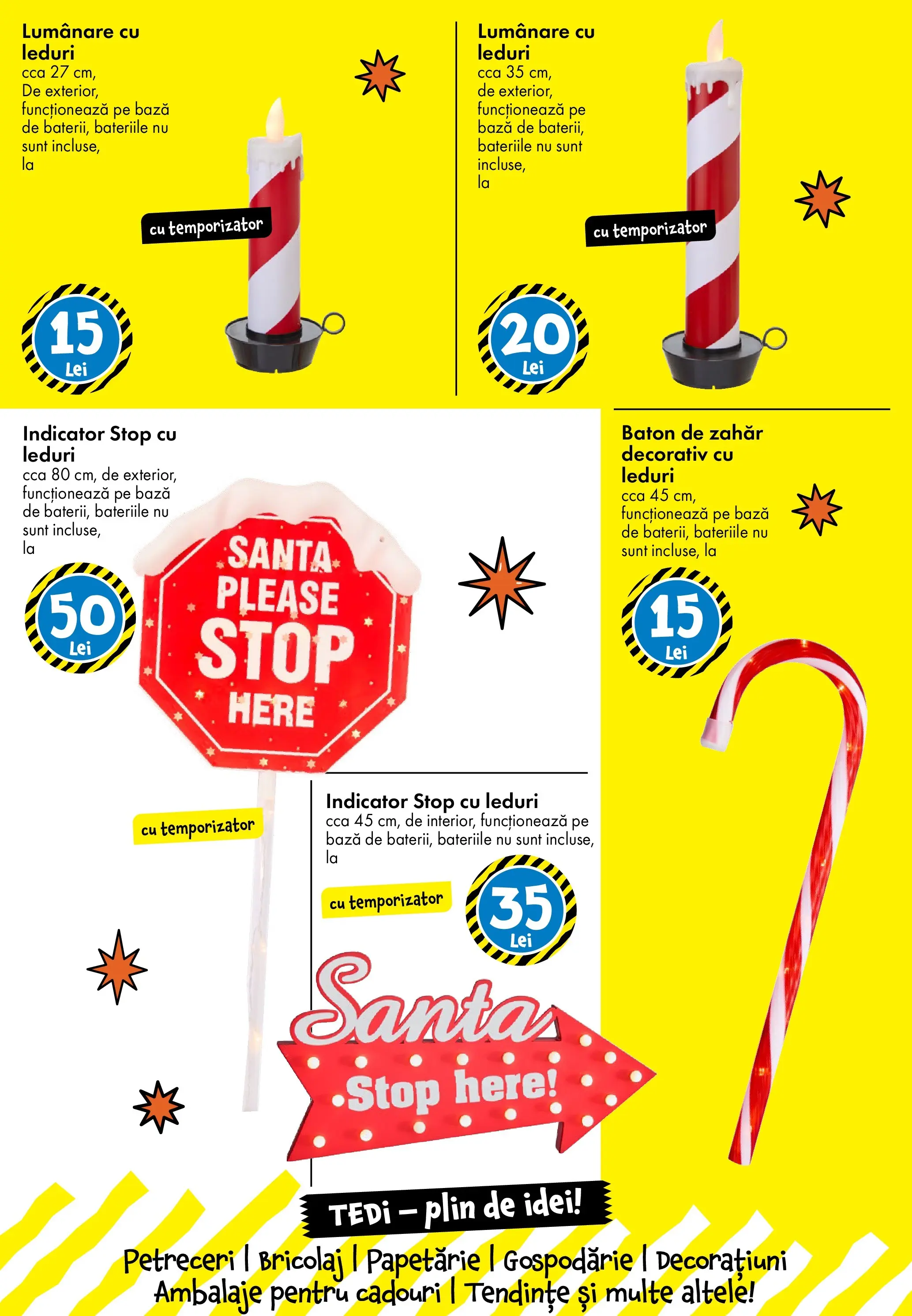 TEDi - Catalog TEDi până în data de 23.11.2025 - Oferta 13.11.2025 - 23.11.2025 | Pagină: 6 | Produse: Lumânare, Zahăr