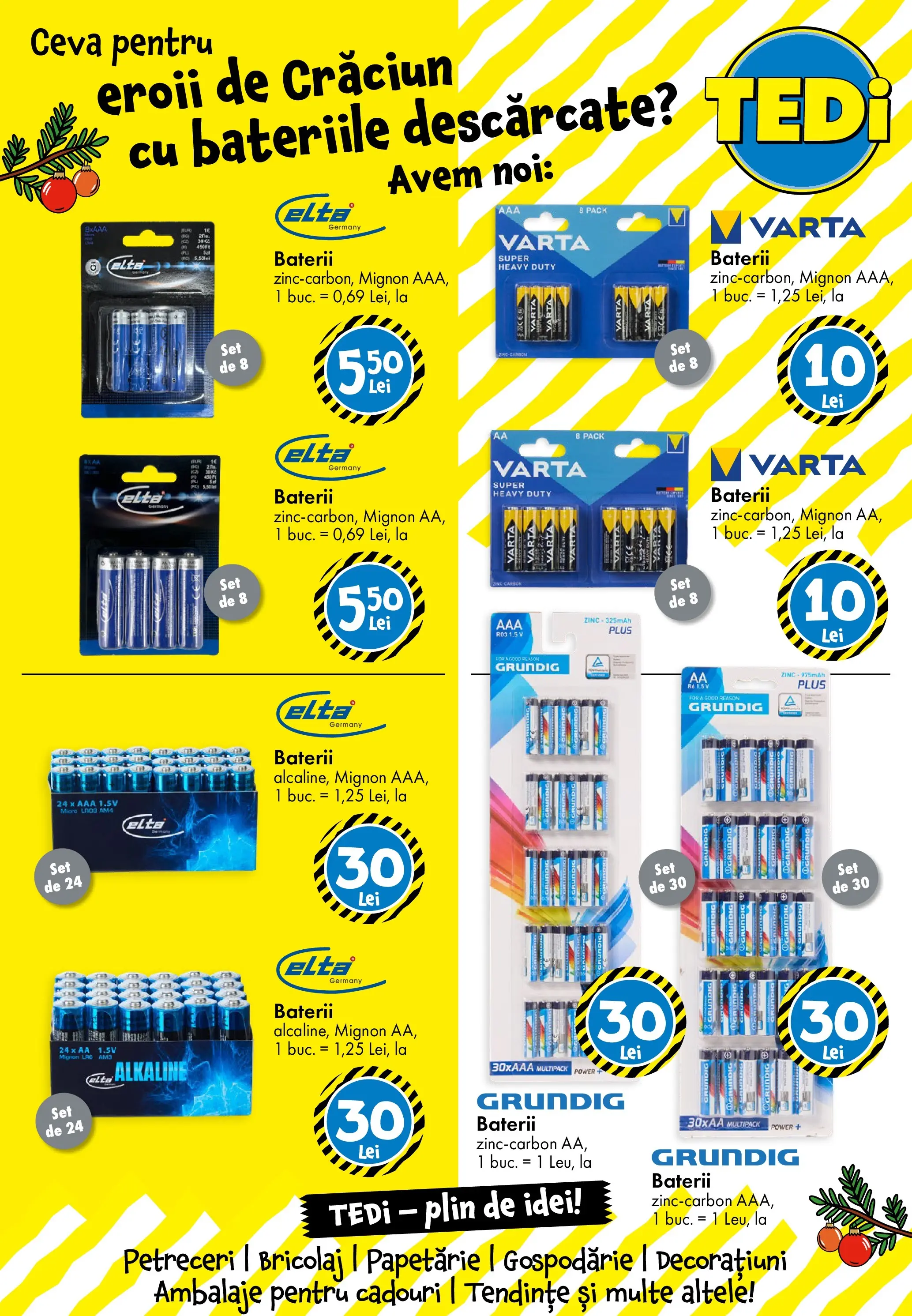 TEDi - Catalog TEDi până în data de 23.11.2025 - Oferta 13.11.2025 - 23.11.2025 | Pagină: 23 | Produse: Baterii