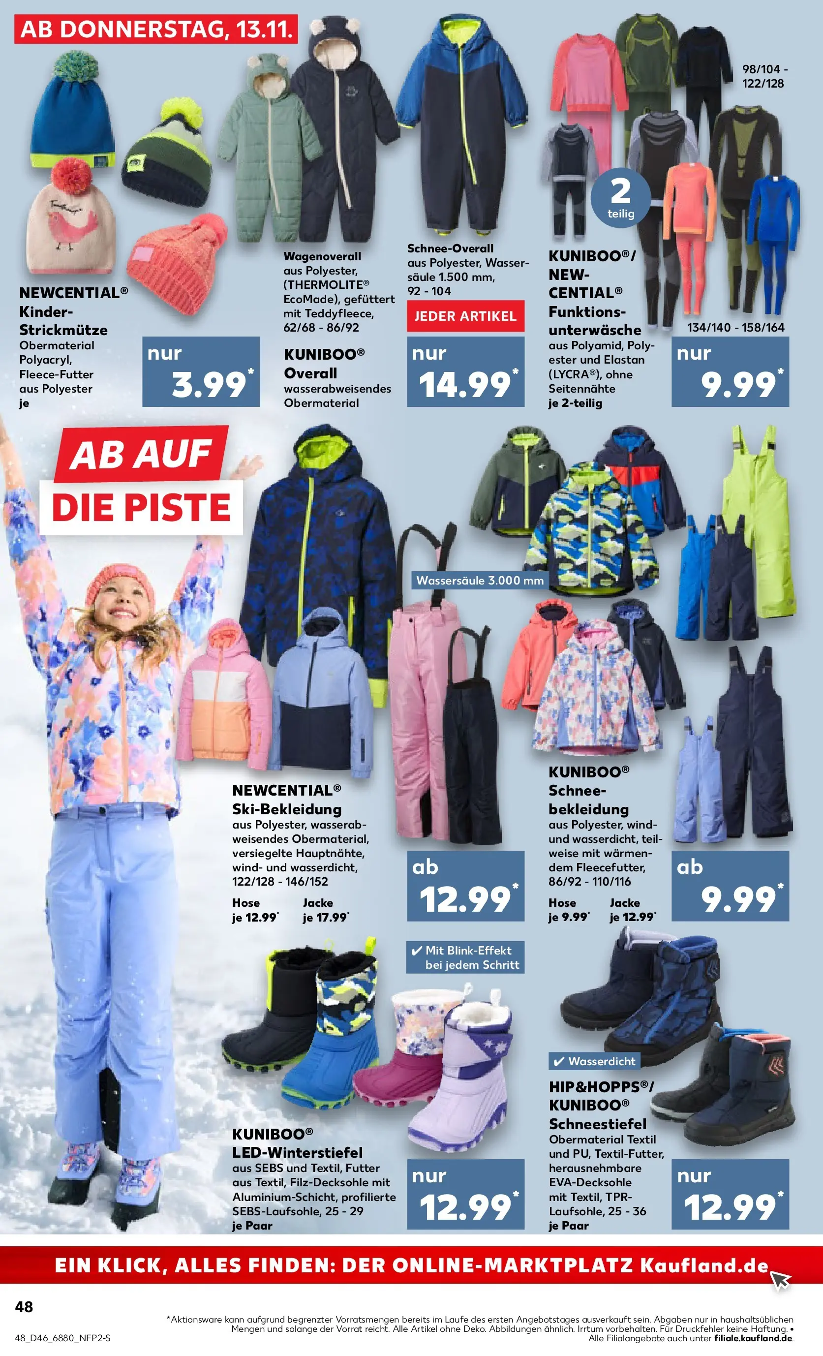 Prospekt Kaufland ab 17.11.2025 » Angebote Online zum Blättern | Seite: 48 | Produkte: Wasser, Bekleidung, Hose, Unterwäsche
