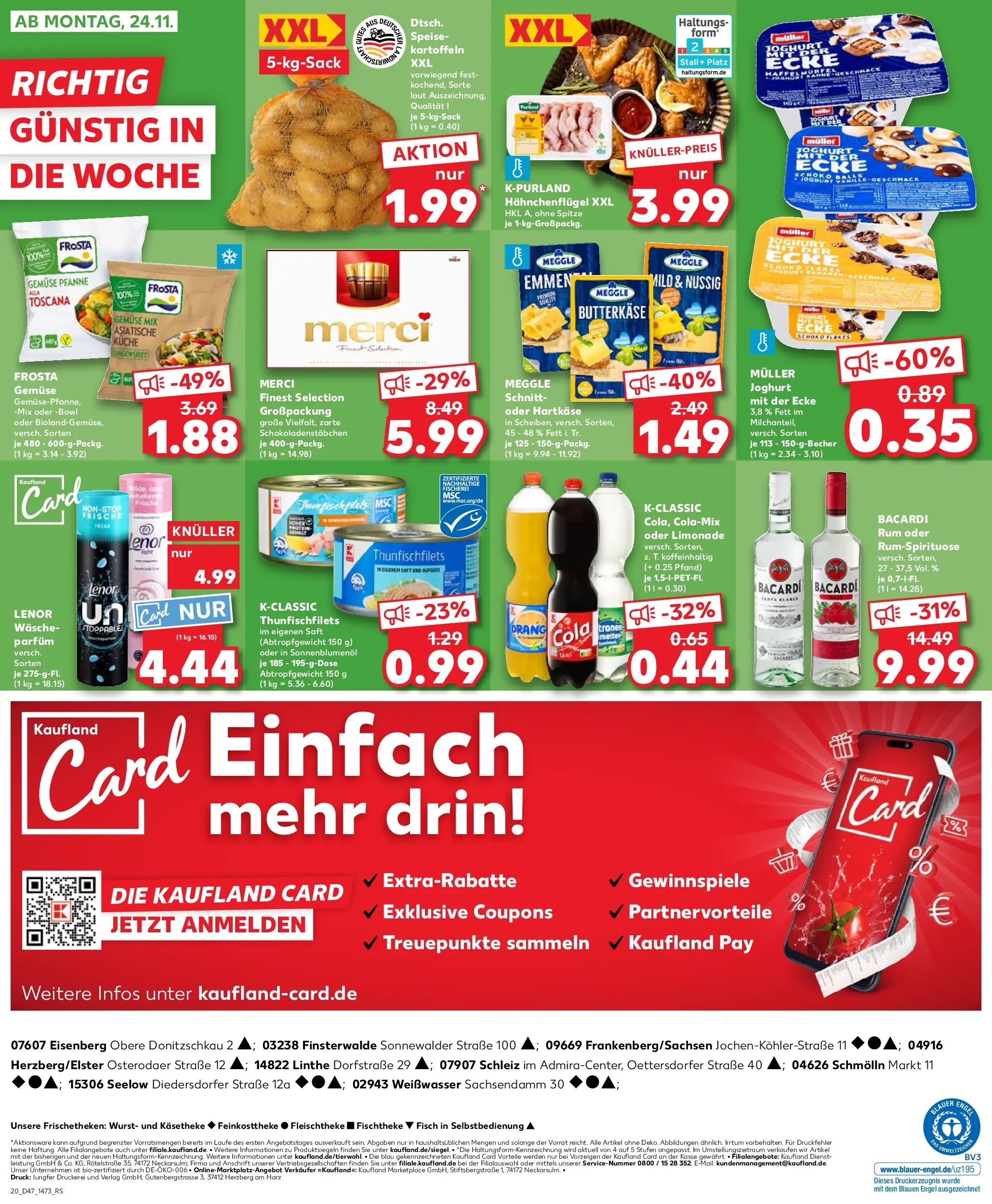 Prospekt Kaufland ab 20.11.2025 » Angebote Online zum Blättern | Seite: 20 | Produkte: Cola, Küche, Wurst, Saft