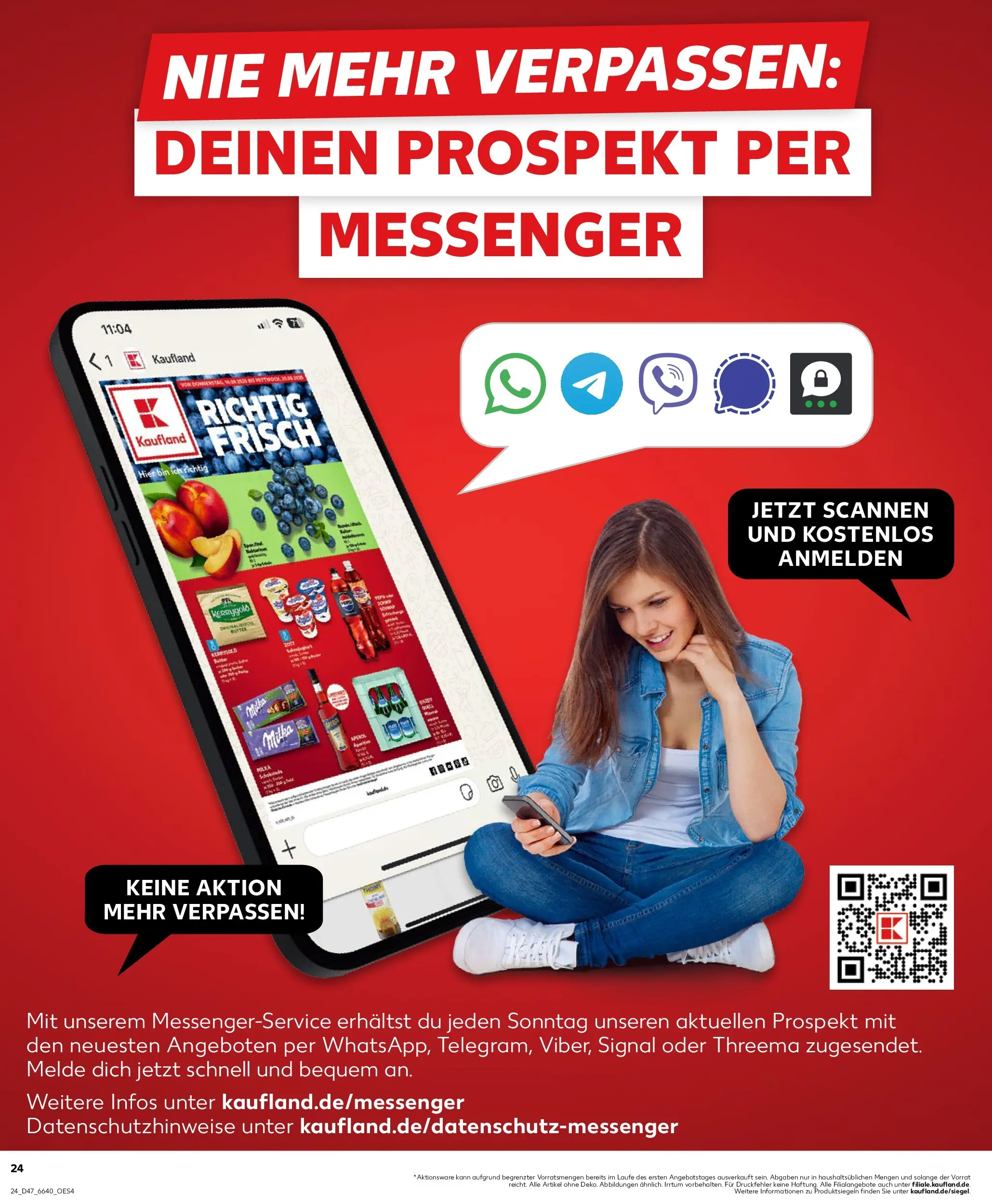 Prospekt Kaufland ab 20.11.2025 » Angebote Online zum Blättern | Seite: 24 | Produkte: Butter, Schokolade, Milka, Aperol