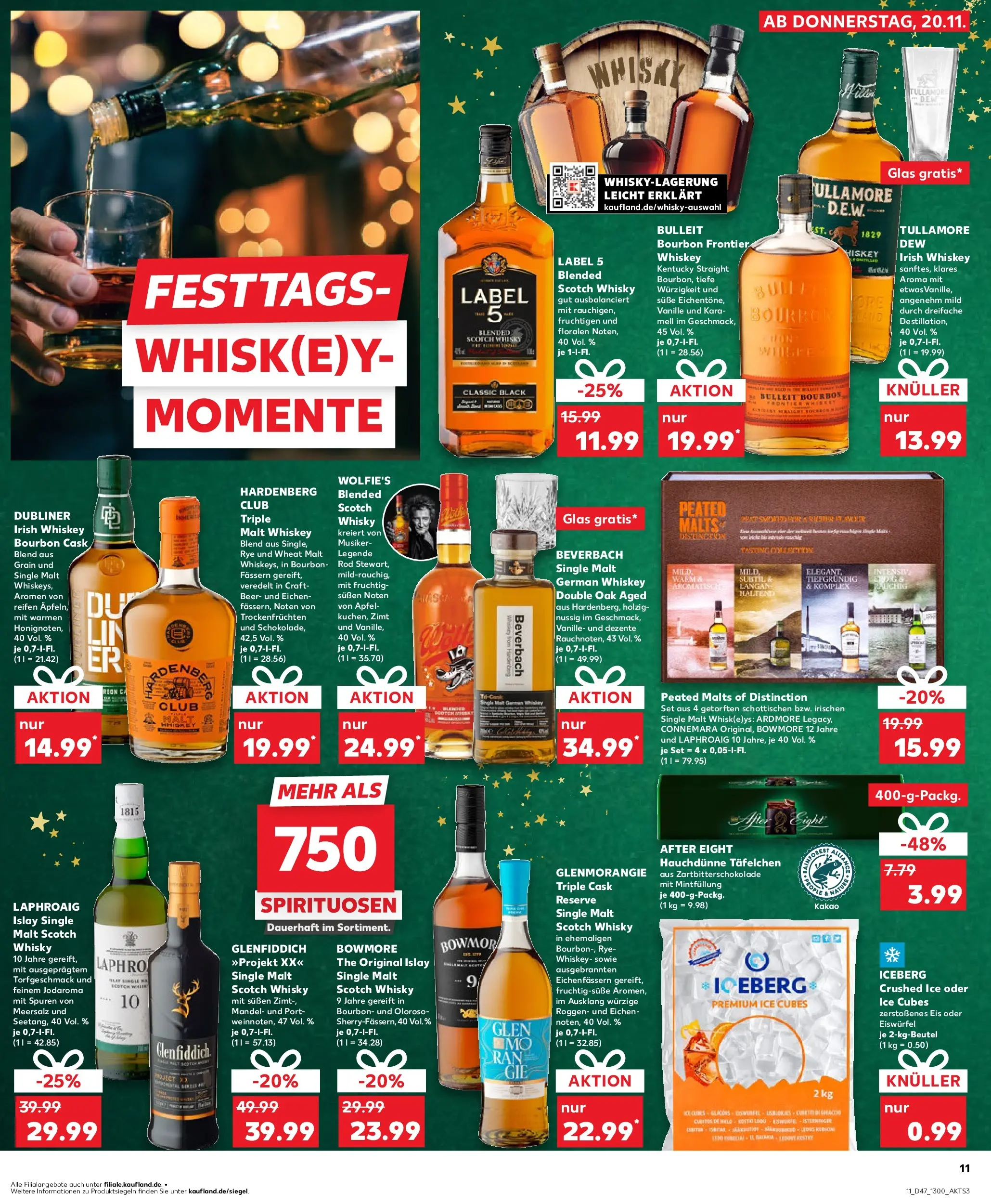 Prospekt Kaufland ab 19.11.2025 » Angebote Online zum Blättern | Seite: 11 | Produkte: Äpfel, Bourbon, Whiskey, Eis