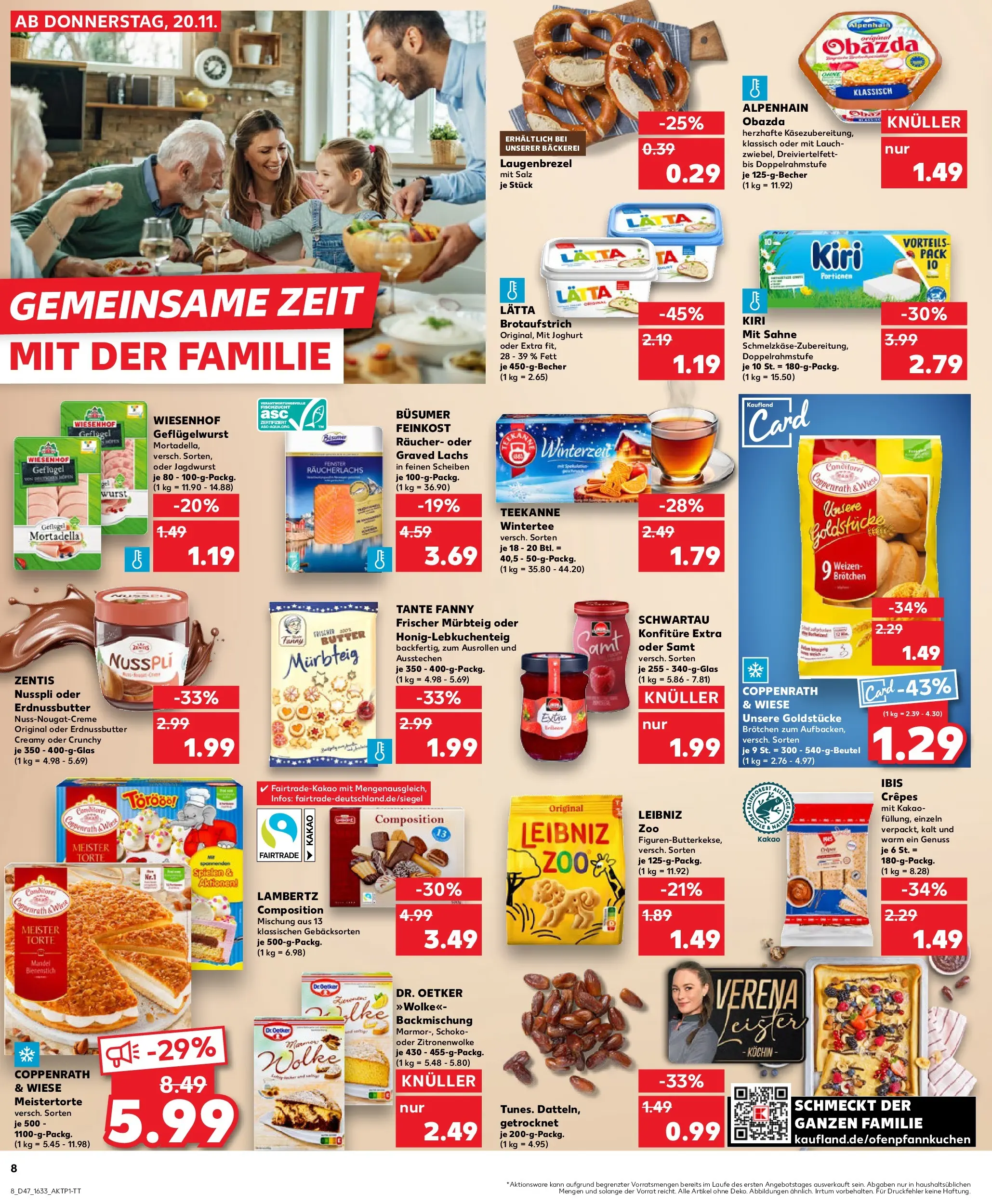 Prospekt Kaufland ab 20.11.2025 » Angebote Online zum Blättern | Seite: 8 | Produkte: Joghurt, Salz, Wurst, Lätta