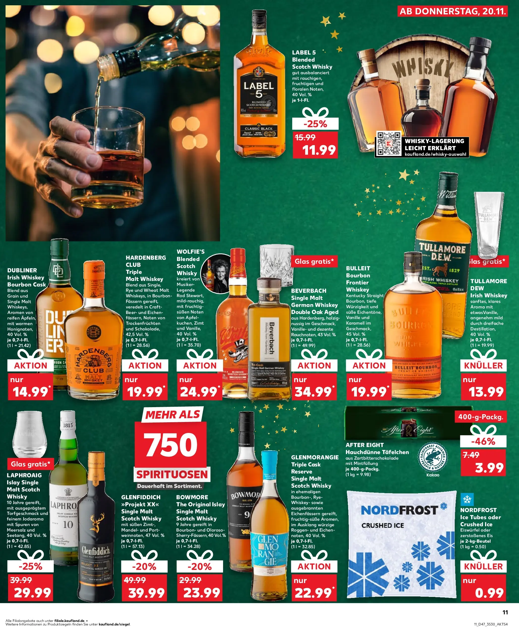 Prospekt Kaufland ab 19.11.2025 » Angebote Online zum Blättern | Seite: 11 | Produkte: Whisky, Äpfel, Bourbon, Eis