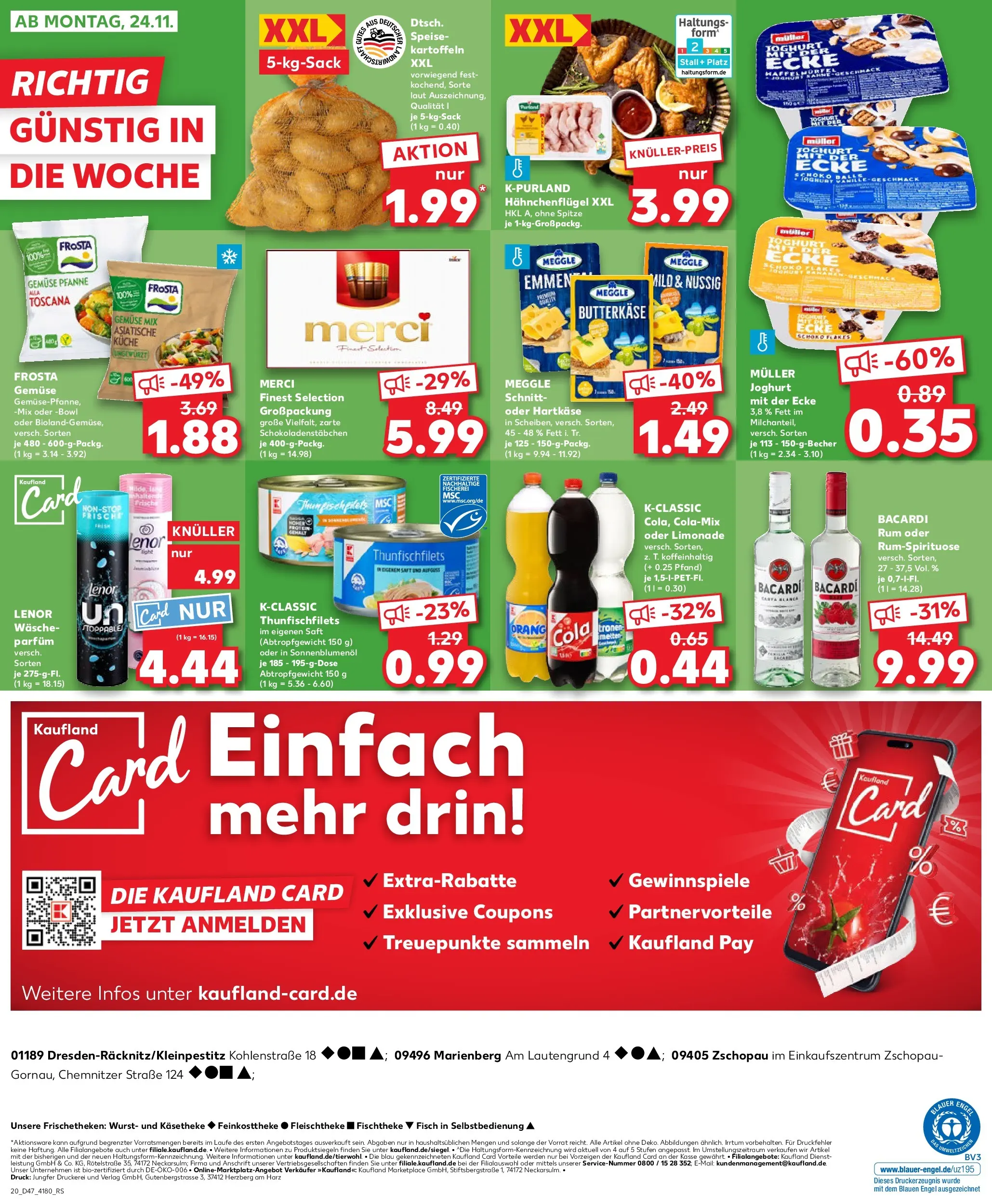 Prospekt Kaufland ab 19.11.2025 » Angebote Online zum Blättern | Seite: 20 | Produkte: Lenor, Cola, Küche, Wurst