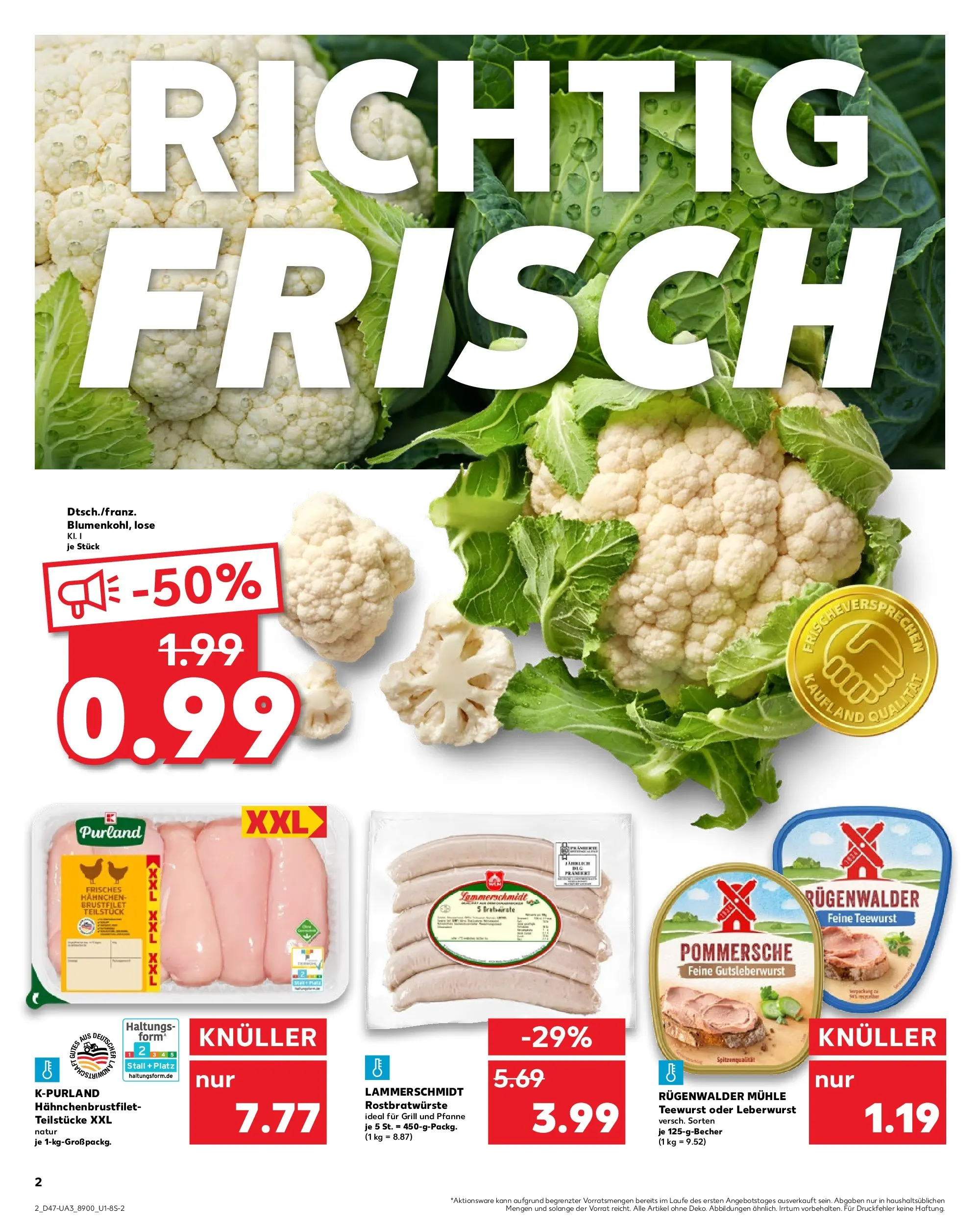 Prospekt Kaufland ab 20.11.2025 » Angebote Online zum Blättern | Seite: 2 | Produkte: Grill, Mühle, Hahnchen