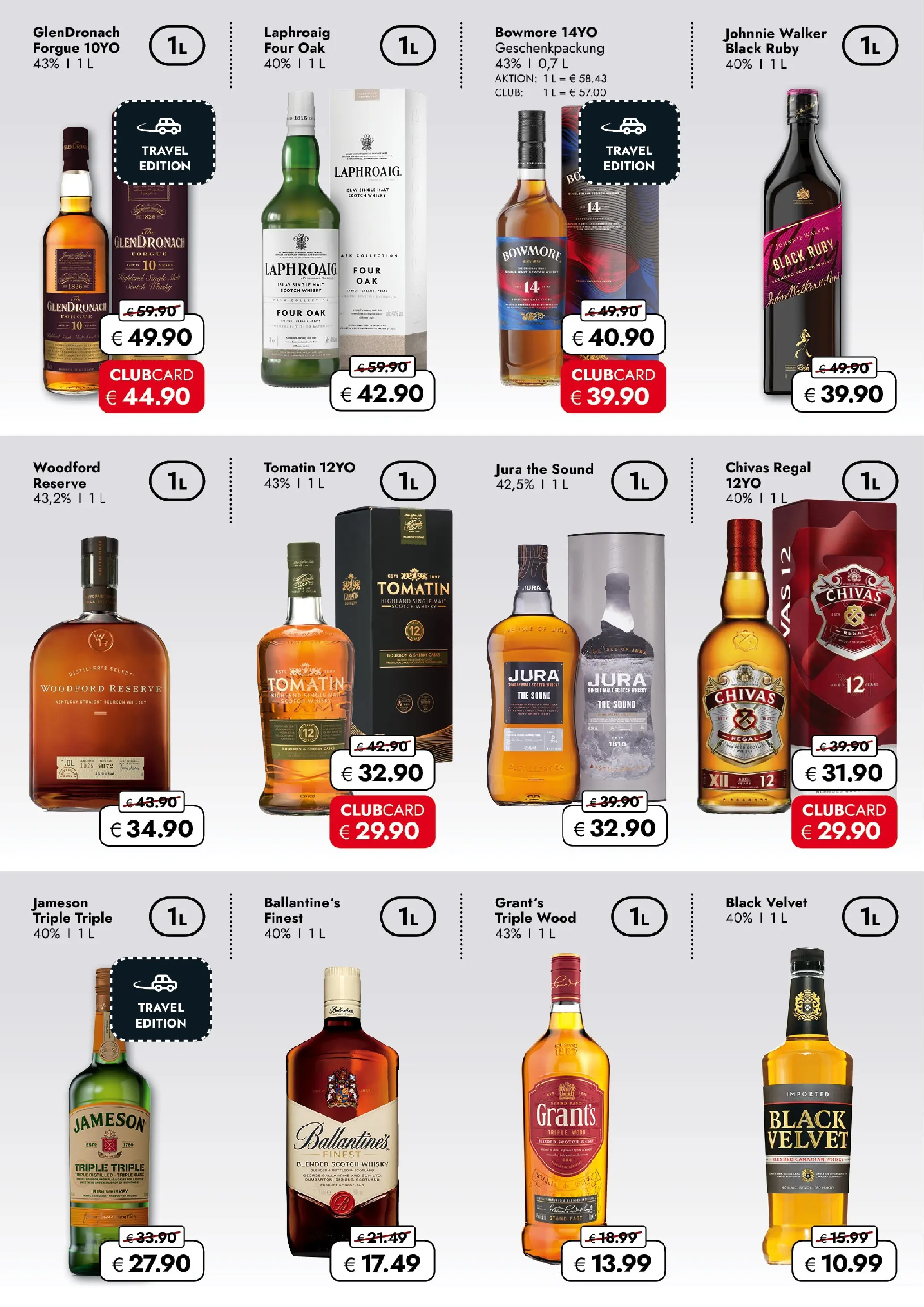 Travel FREE BLACK FRIDAY - Flugblatt (14.11.2025) | Seite: 2 | Produkte: Whiskey, Regal, Bourbon