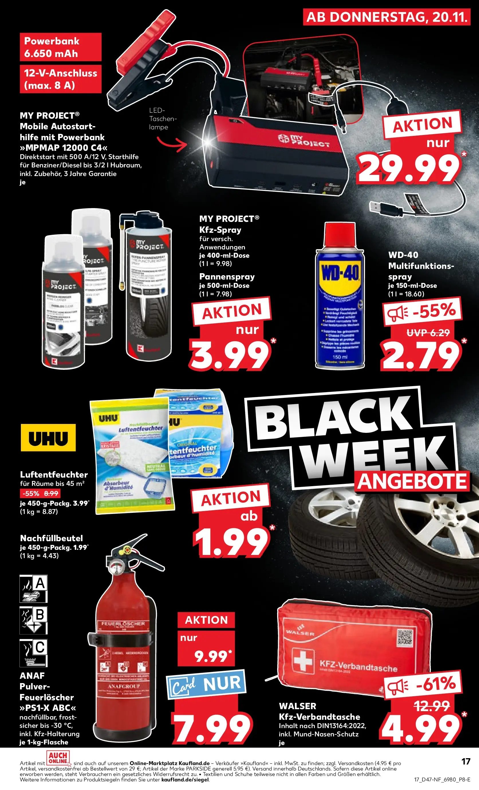 Prospekt Kaufland ab 20.11.2025 » Angebote Online zum Blättern | Seite: 17 | Produkte: Lampe, Powerbank