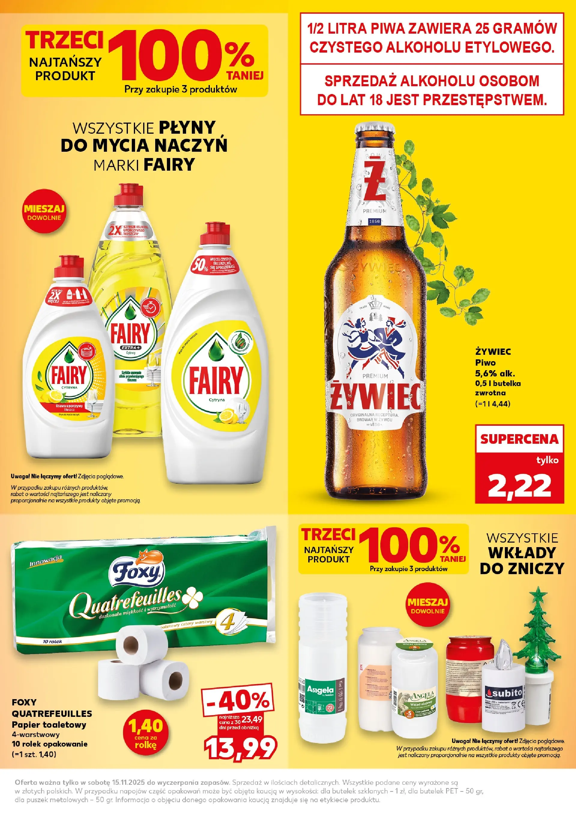 Kaufland gazetka - Super Sobota od 15.11.2025 - od jutra PDF | Strona: 5 | Produkty: Cytryna, Papier toaletowy, Piwo, Fairy