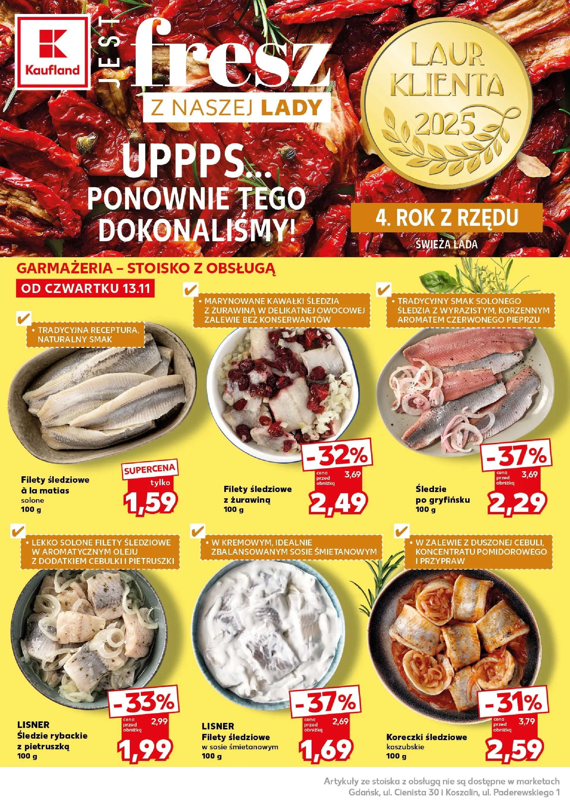 Kaufland gazetka - Super Sobota od 15.11.2025 - od jutra PDF | Strona: 12 | Produkty: Pietruszka, Śledzie z żurawiną, Żurawina
