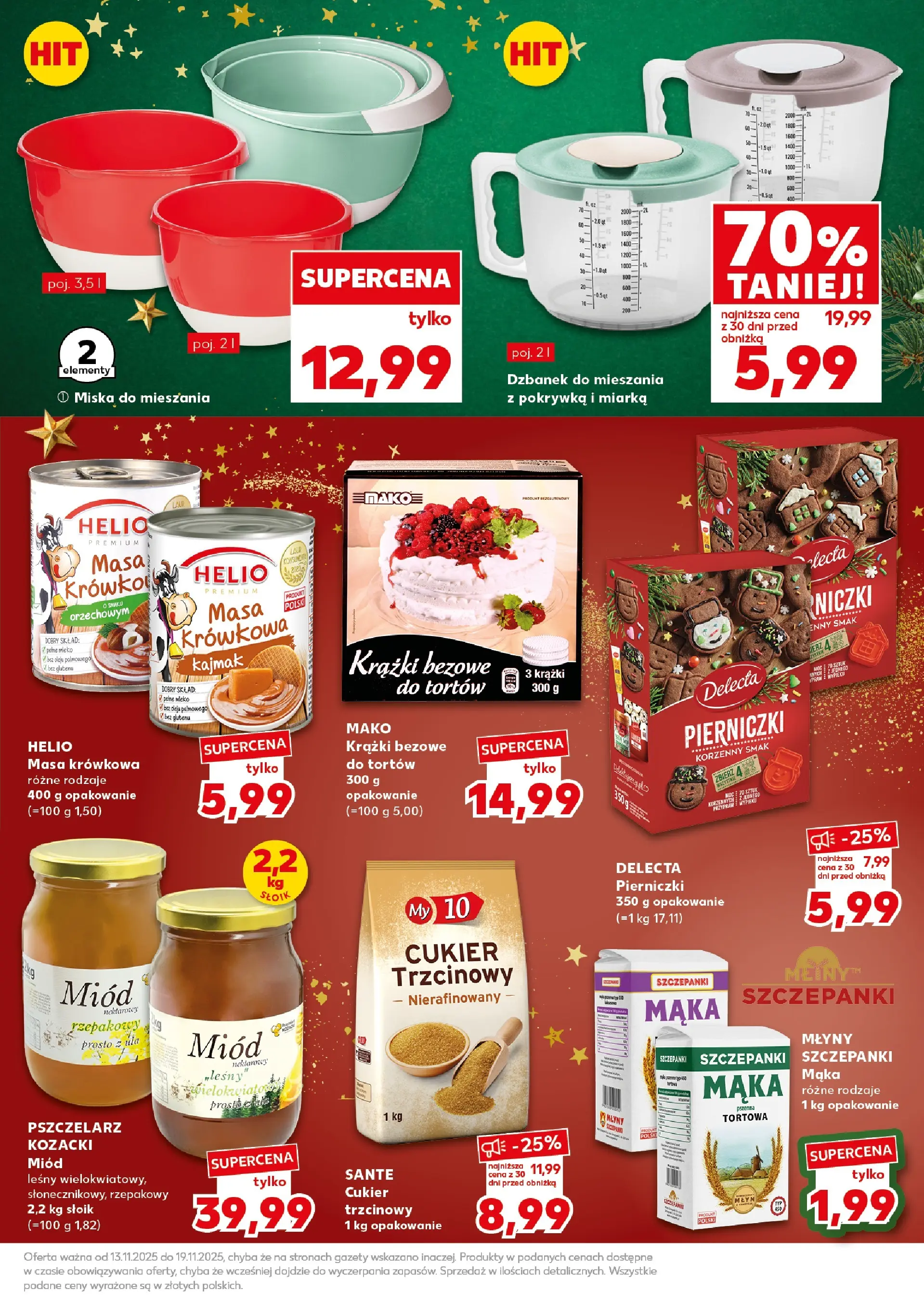 Kaufland gazetka - Super Sobota od 15.11.2025 - od jutra PDF | Strona: 19 | Produkty: Miód, Kajmak, Mleko, Cukier