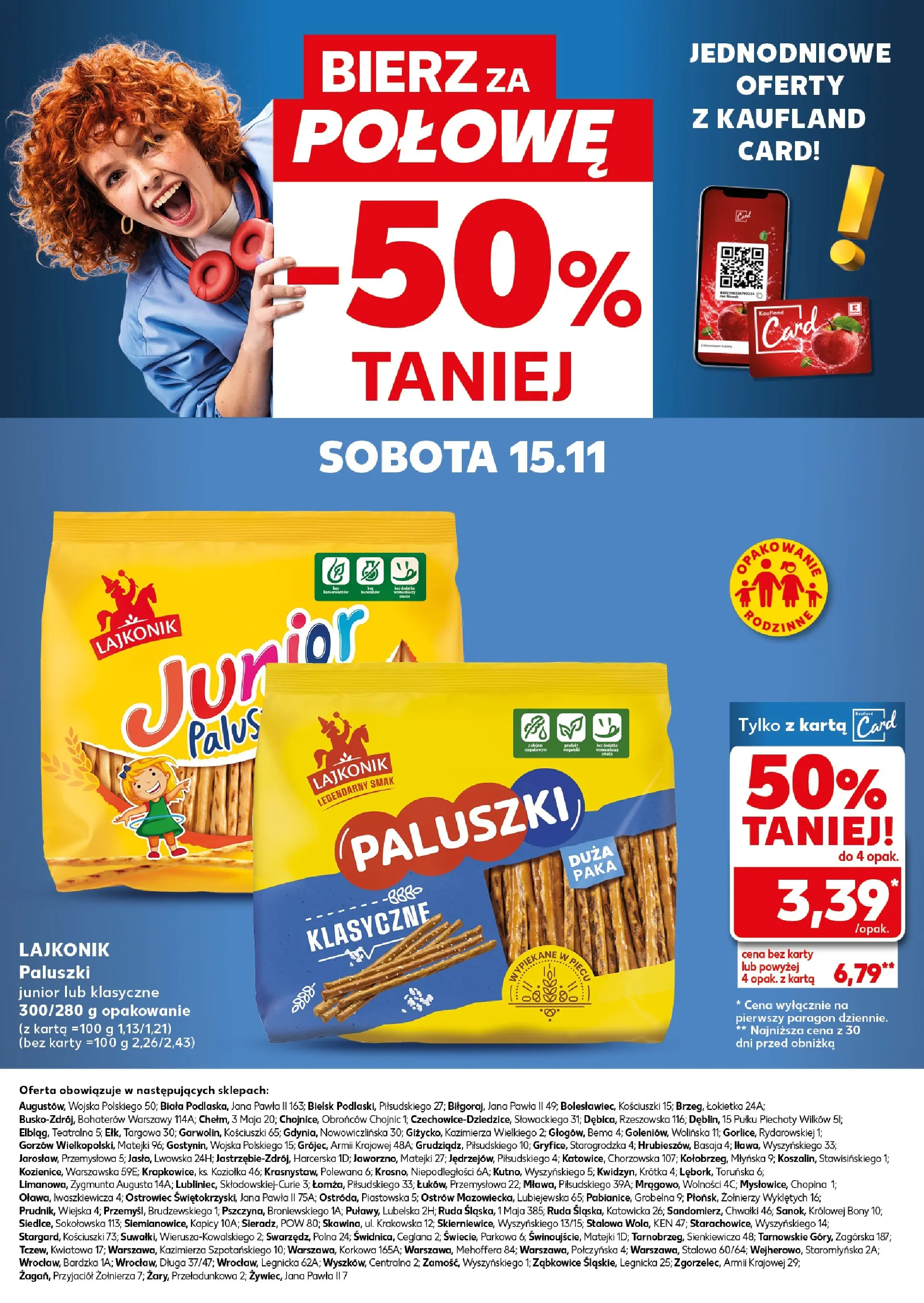 Kaufland gazetka - Super Sobota od 15.11.2025 - od jutra PDF | Strona: 30 | Produkty: Karta, Paluszki