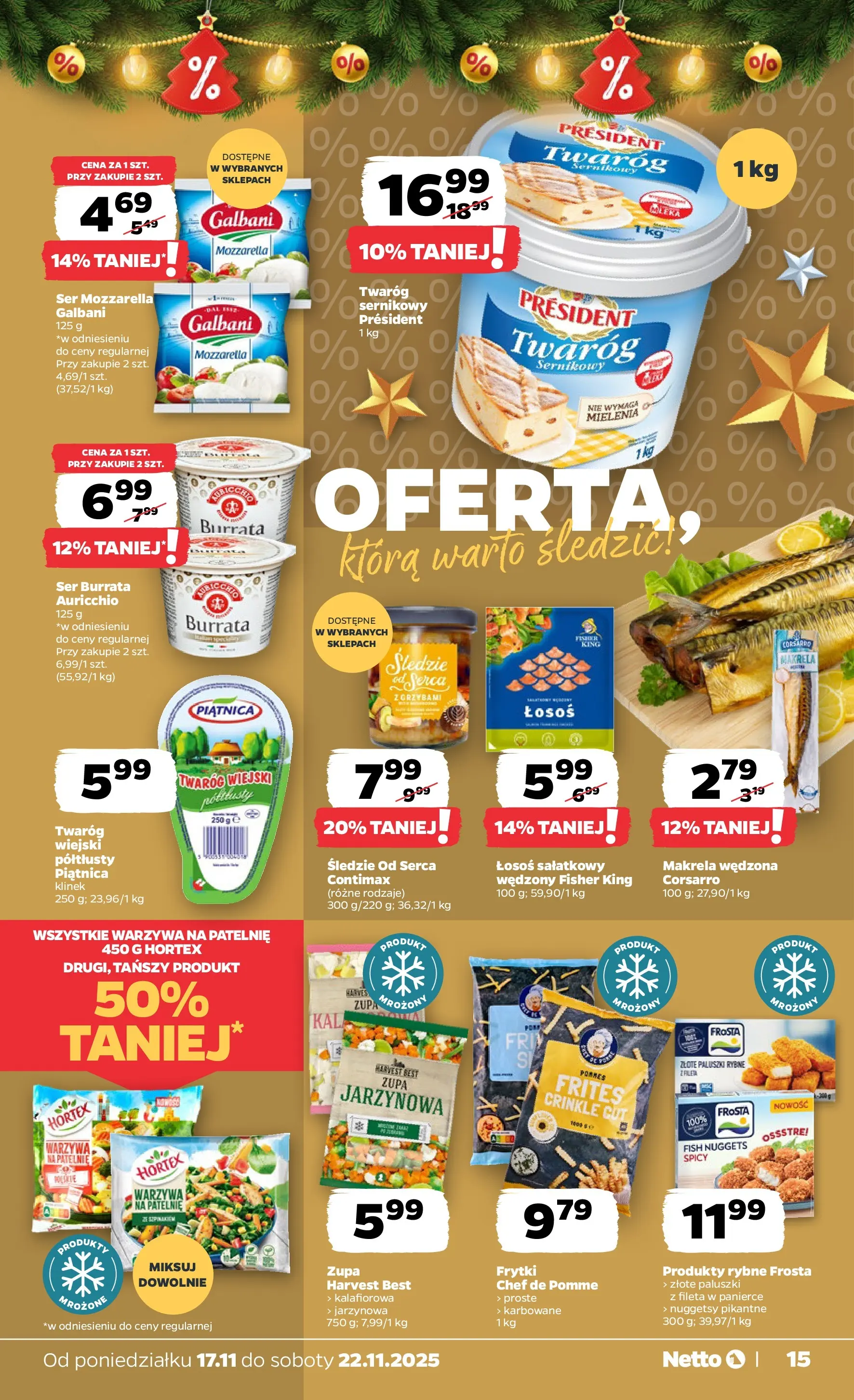 Netto - NETTO T47A ważne do 22.11 od 16.11.2025 - Aktualne promocje | Strona: 15 | Produkty: Makrela, Patelnie, Zupa, Nuggets