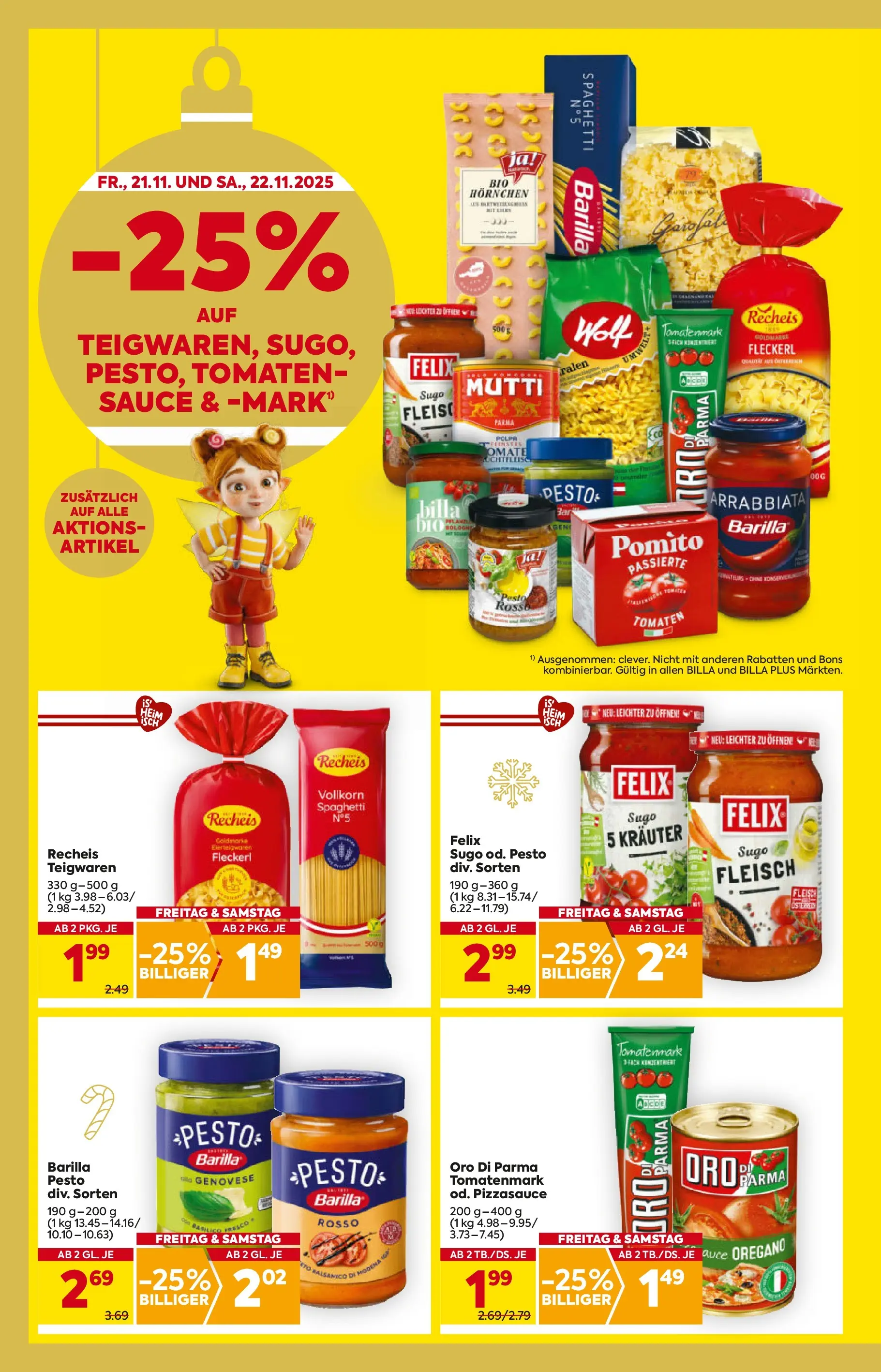 Billa - BILLA: Flugblatt gültig bei BILLA & BILLA PLUS ab 19.11.2025 - Angebote, Prospekt | Seite: 2 | Produkte: Hajdina liszt, Tomaten