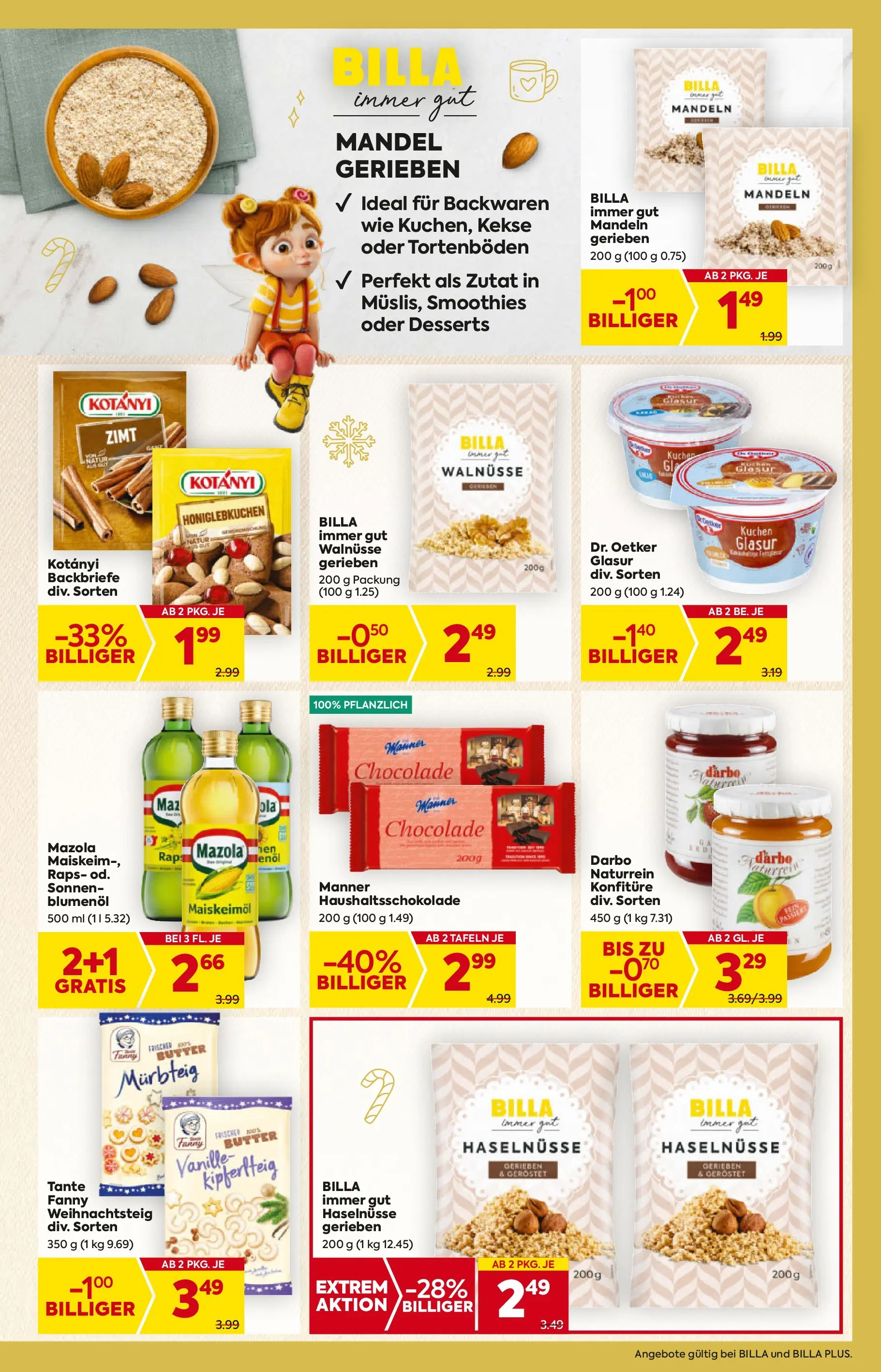 Billa - BILLA: Flugblatt gültig bei BILLA & BILLA PLUS ab 19.11.2025 - Angebote, Prospekt | Seite: 7 | Produkte: Kekse, Butter