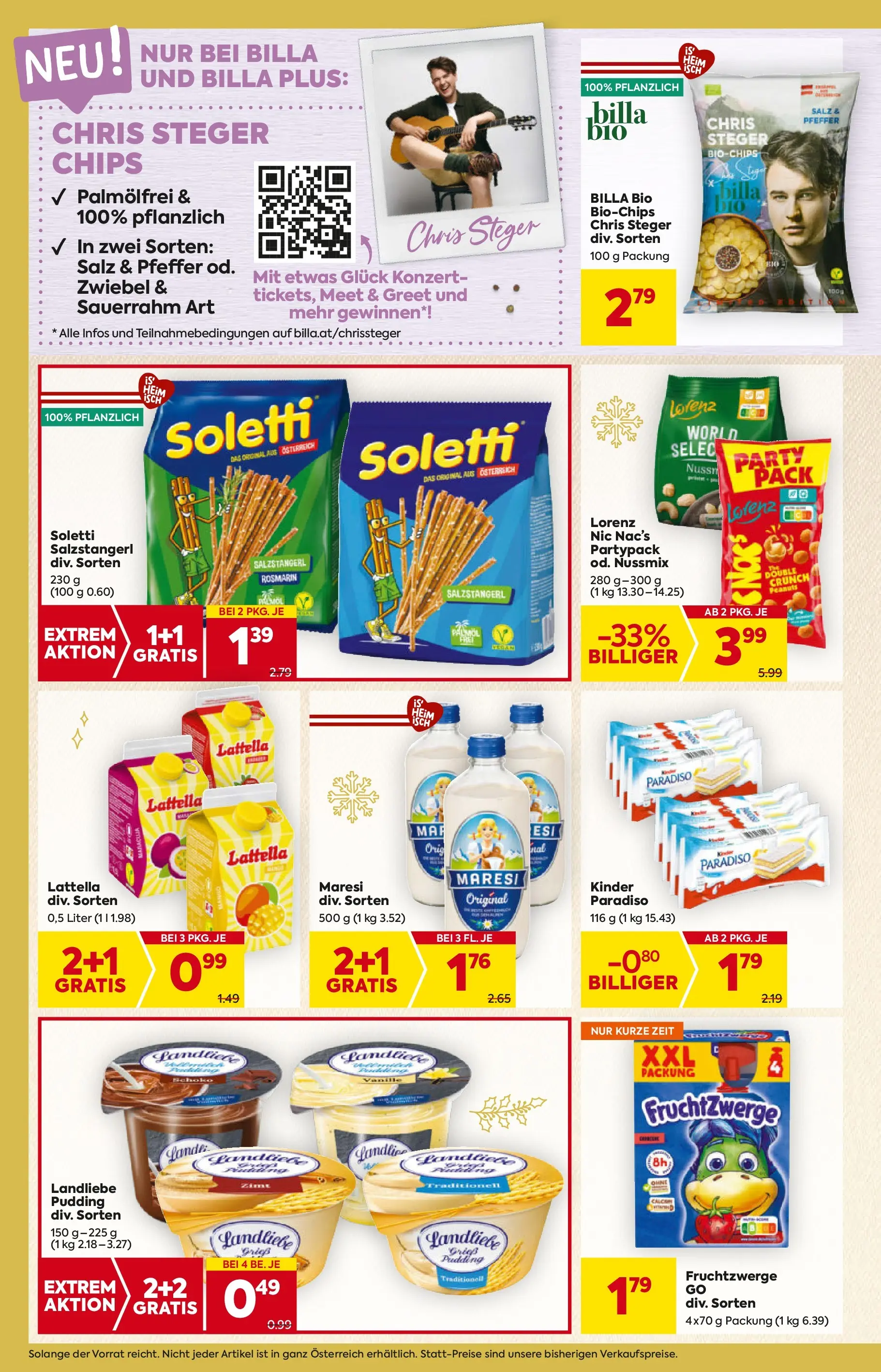 Billa - BILLA: Flugblatt gültig bei BILLA & BILLA PLUS ab 19.11.2025 - Angebote, Prospekt | Seite: 12 | Produkte: Chips, Salz, Pfeffer, Sauerrahm