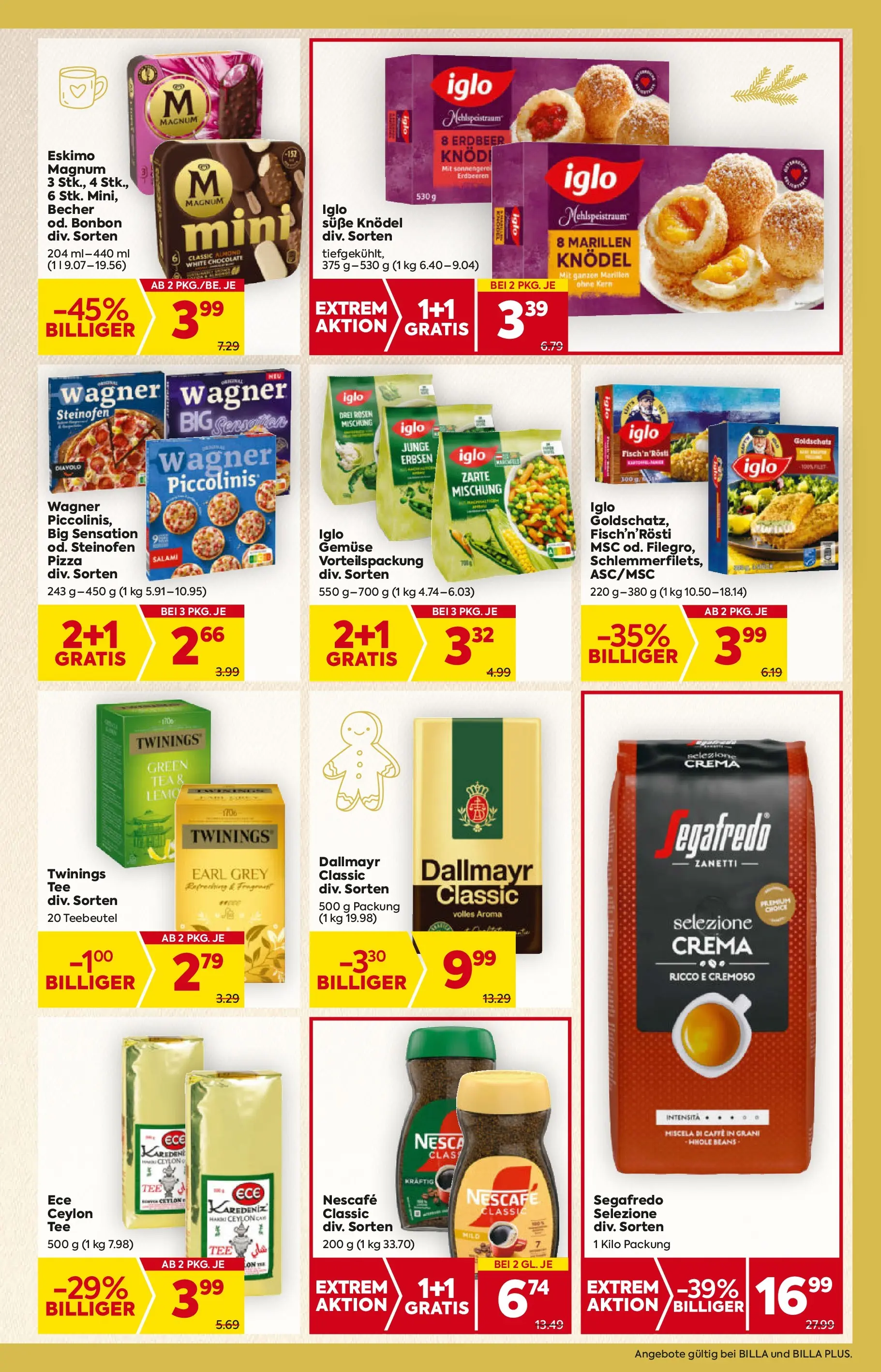 Billa - BILLA: Flugblatt gültig bei BILLA & BILLA PLUS ab 19.11.2025 - Angebote, Prospekt | Seite: 15 | Produkte: Gemüse, Erbsen, Salami, Pizza