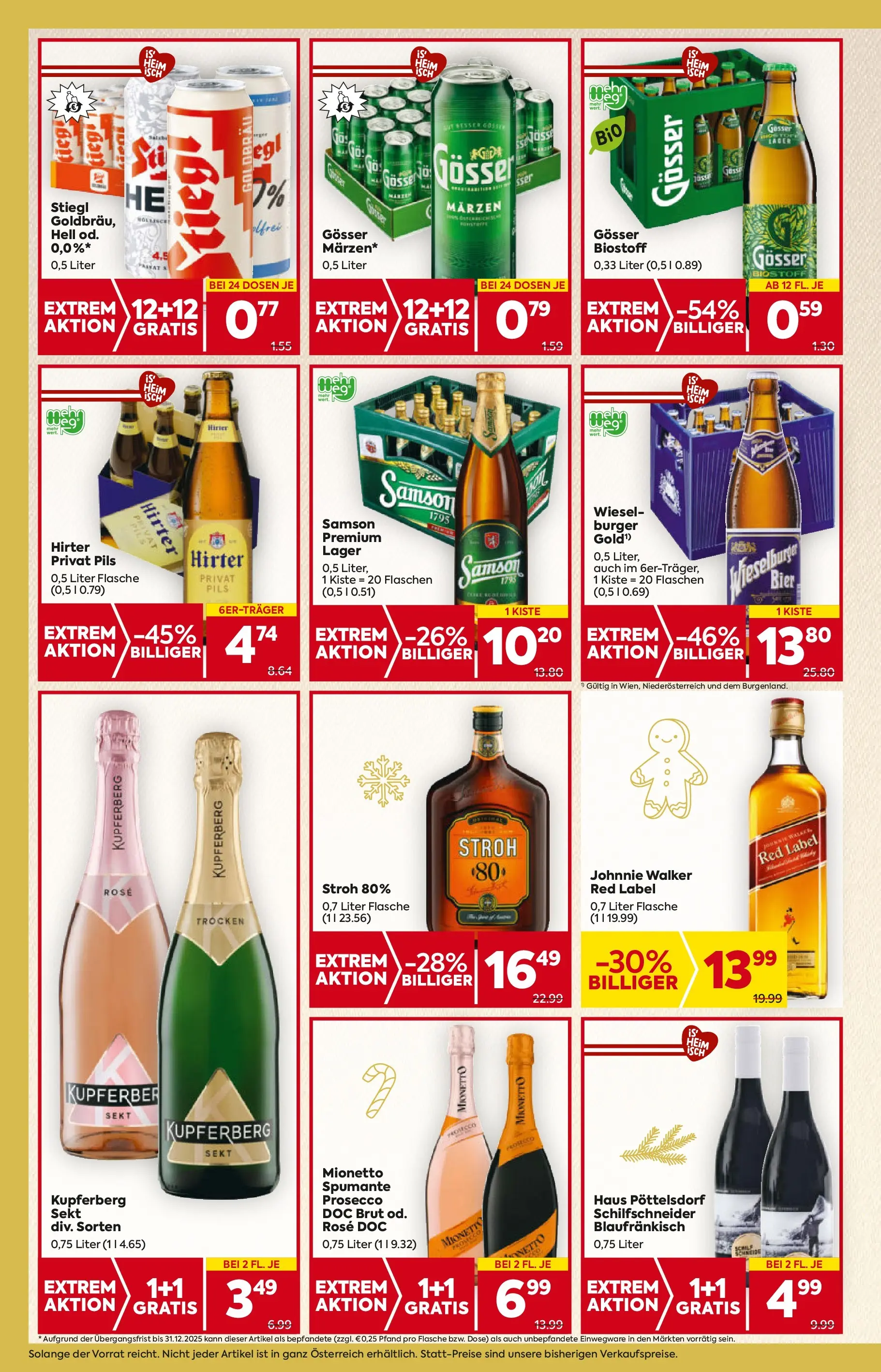 Billa Flugblatt - Stoob, Hornstein, Guessing ab 20.11.2025 - Angebote, Prospekt | Seite: 18 | Produkte: Bier