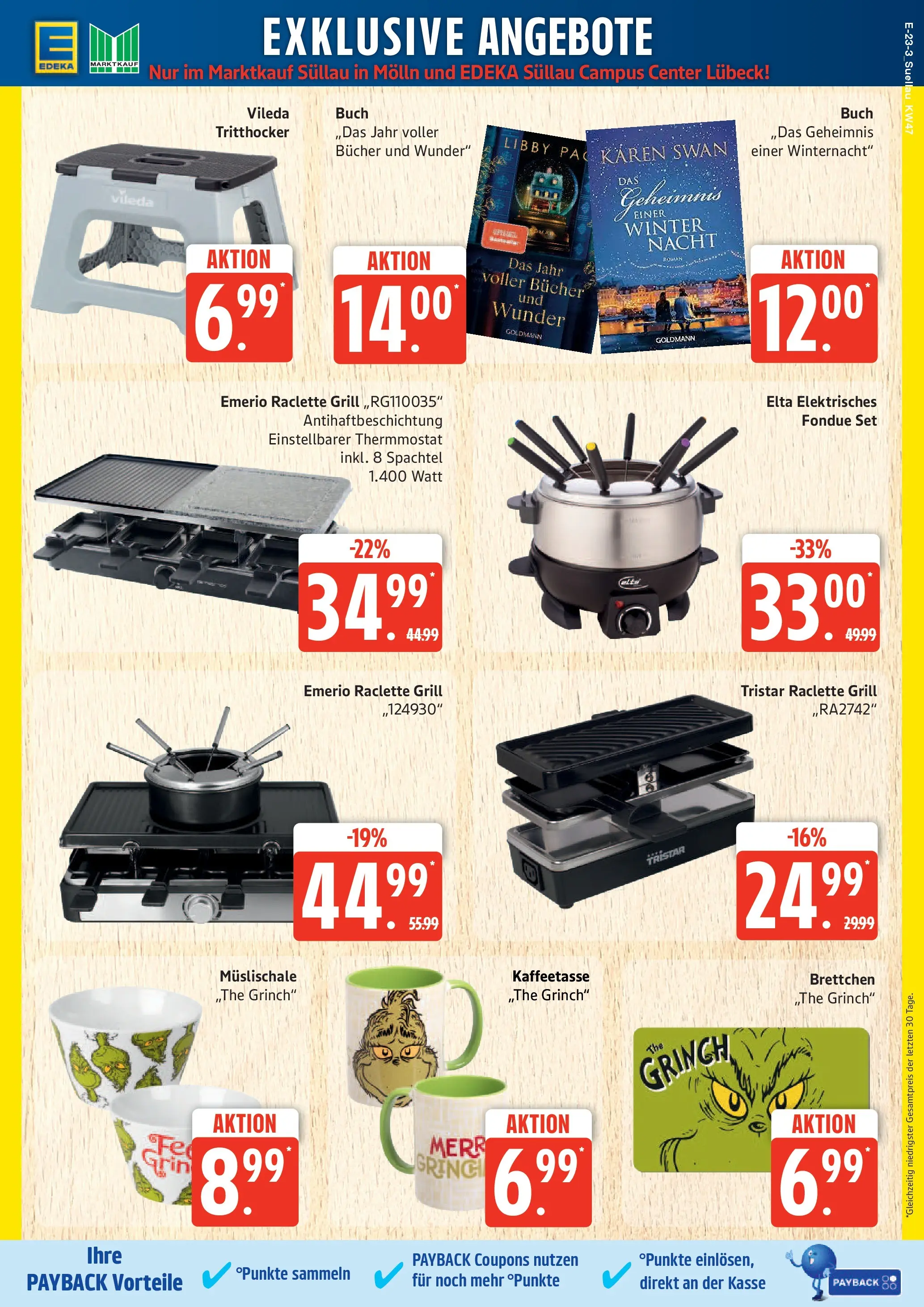 Edeka prospekt Ratzeburg	 (ab 17.11.2025) » Angebote Online | Seite: 23 | Produkte: Grill, Raclette, Fondue