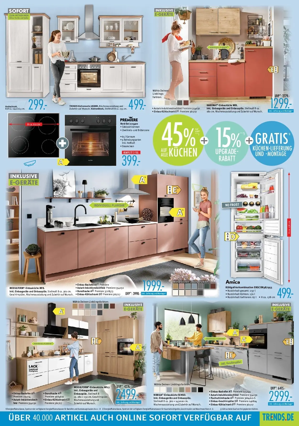 Trends - Ostermann Trends: Neue Möbel wirken Wunder. (ab 28.11.2025) zum Blättern | Seite: 7 | Produkte: Geschirrspüler, Backofen, Kühlgefrierkombination, Kuchen