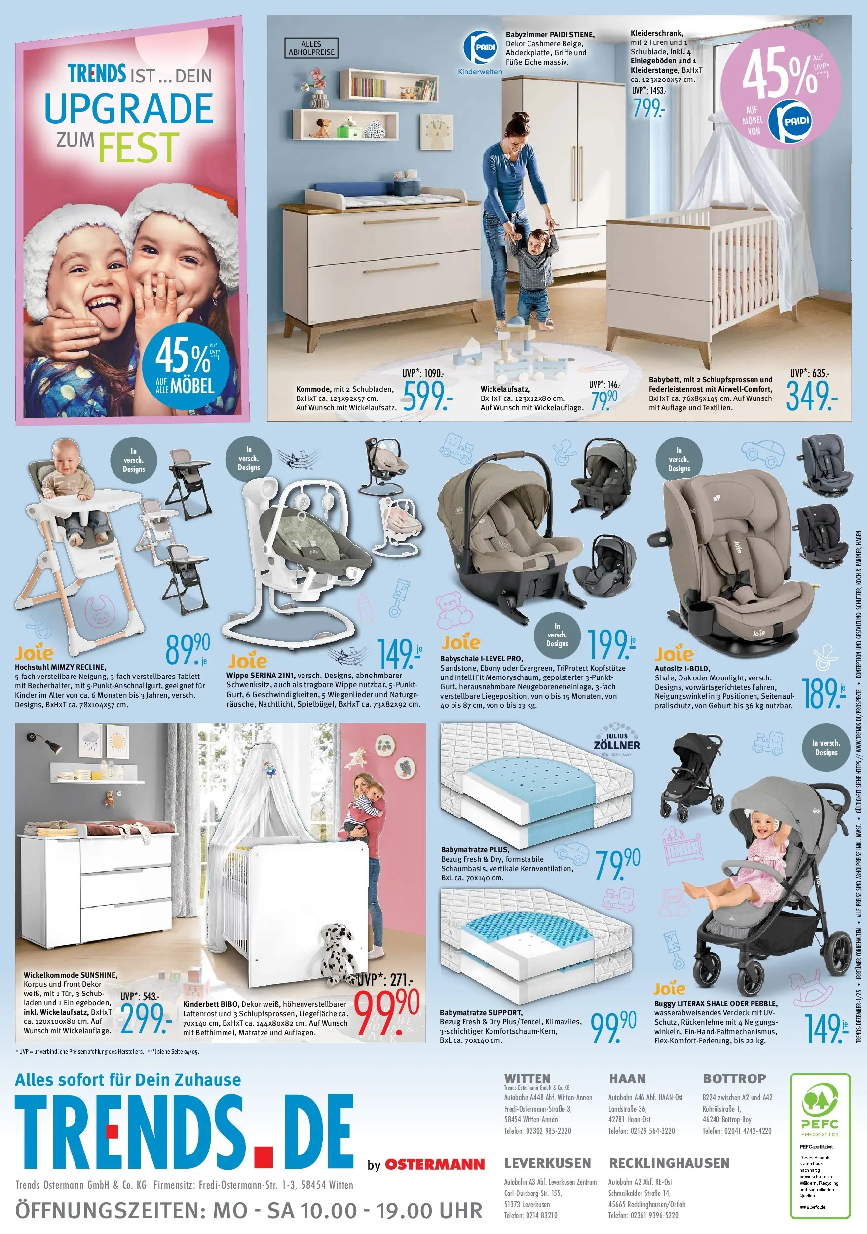 Trends - Ostermann Trends: Neue Möbel wirken Wunder. (ab 28.11.2025) zum Blättern | Seite: 8 | Produkte: Matratze, Lattenrost, Telefon, Uhr