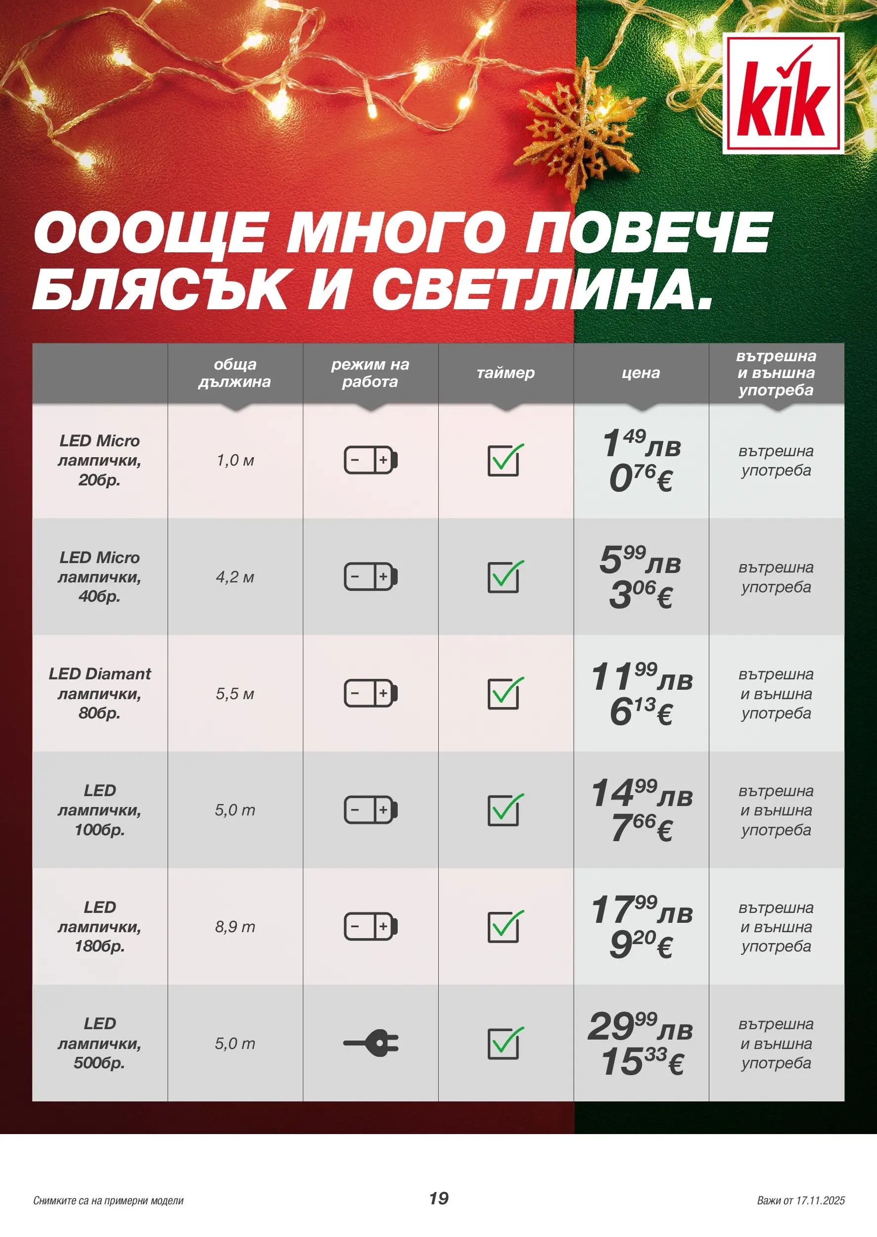 Kik - Голямо разнообразие в KiK с валидност до 23.11.2025 валидна от: 14.11.2025 - 23.11.2025 - онлайн брошура | Страница: 19
