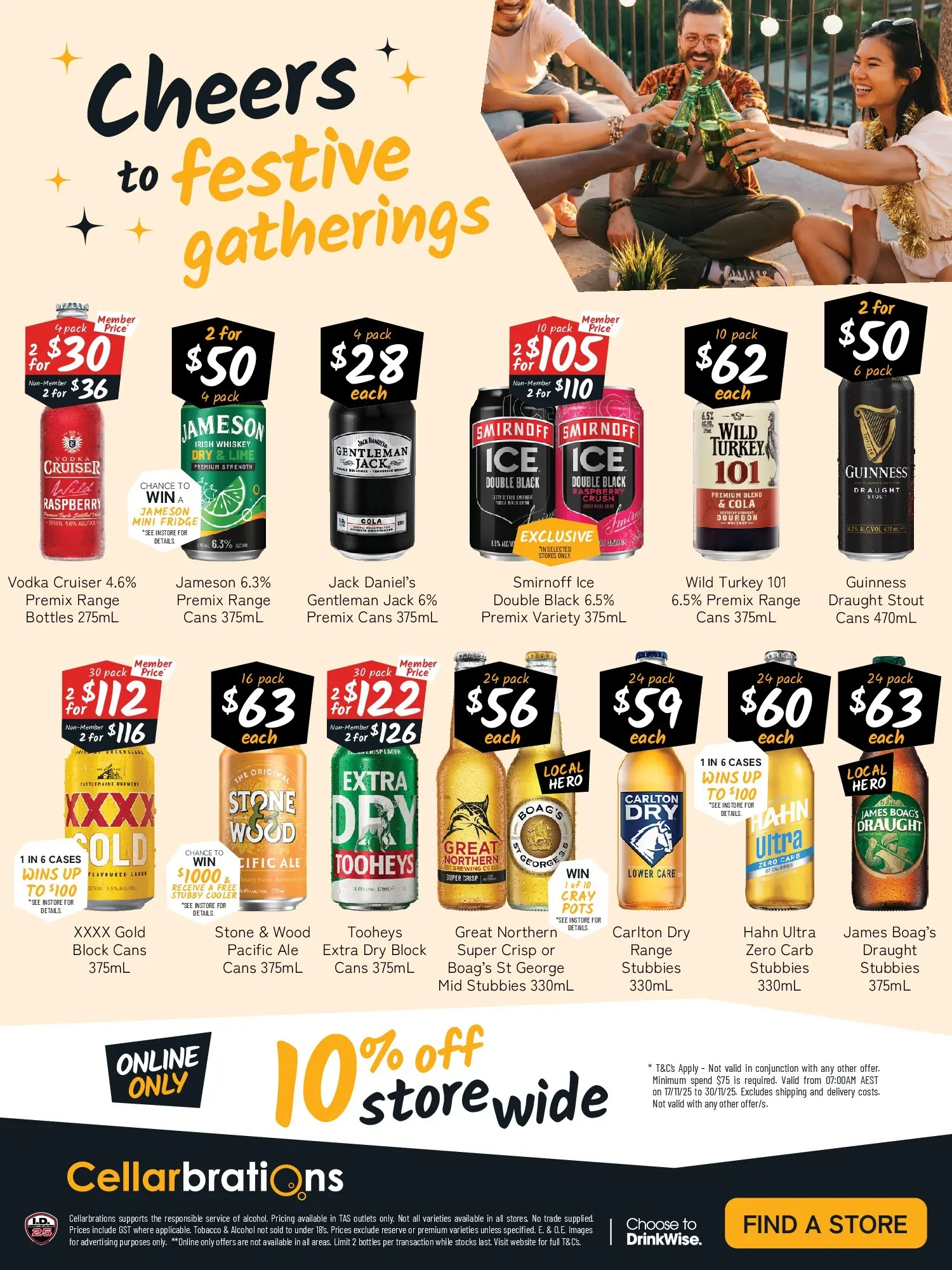 Cellarbrations Catalogue Somerset, Huonville, Hobart - 17/11/2025 > weekly / monthly specials | Page: 6 | Products: Turkey, Lime, Raspberry, Fridge