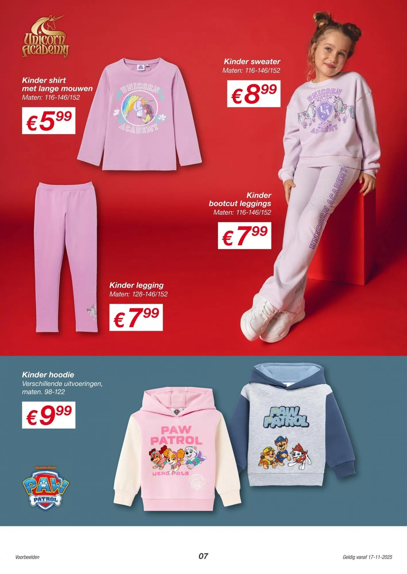 KiK folder vanaf 16-11-2025 || NIEUWE | Pagina: 7 | Producten: Shirt, Hoodie, Legging, Sweater