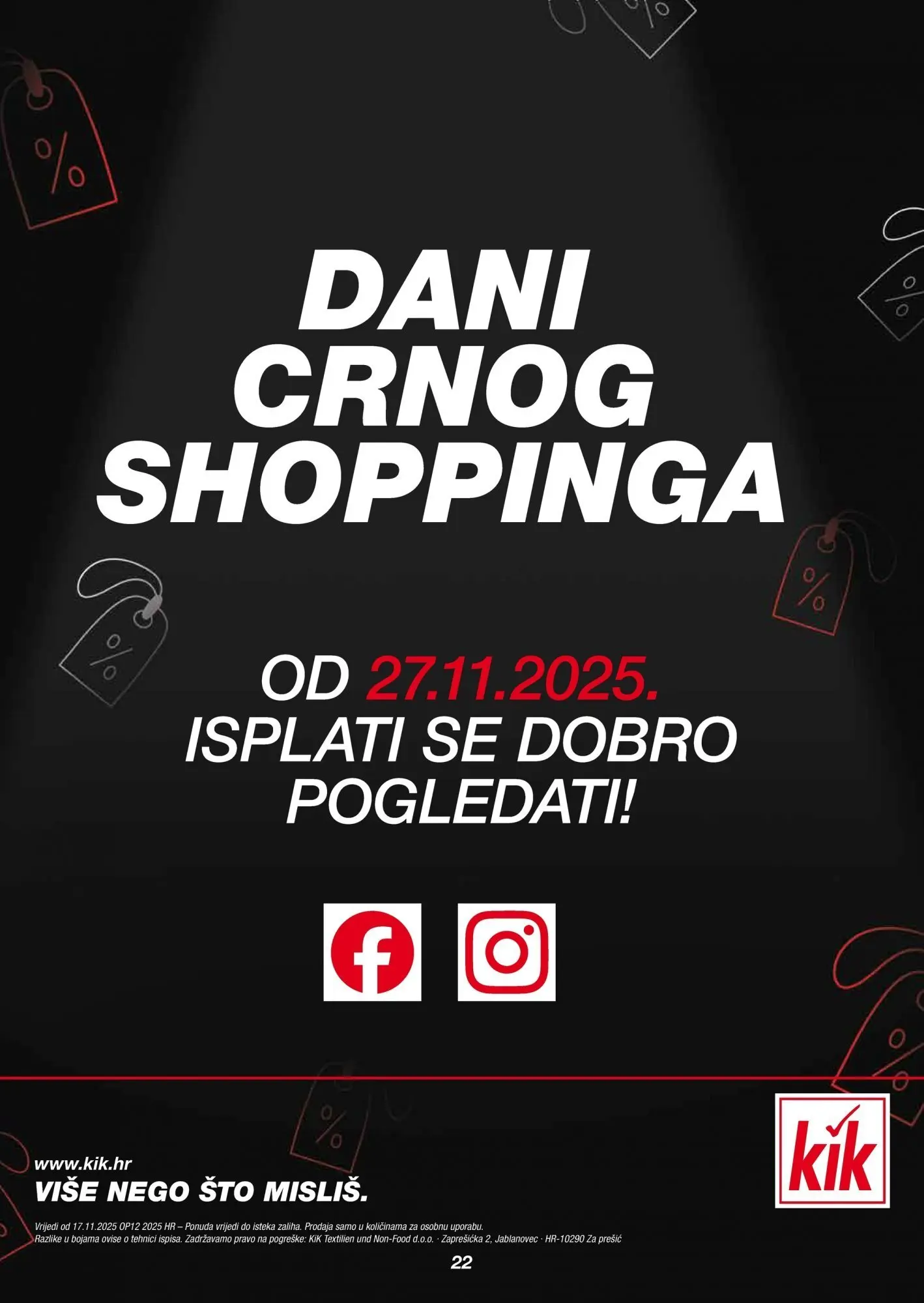 Kik - KiK katalog do 23.11.2025 novi od 16.11.2025 na listanje > letak digitalni | Stranica: 22