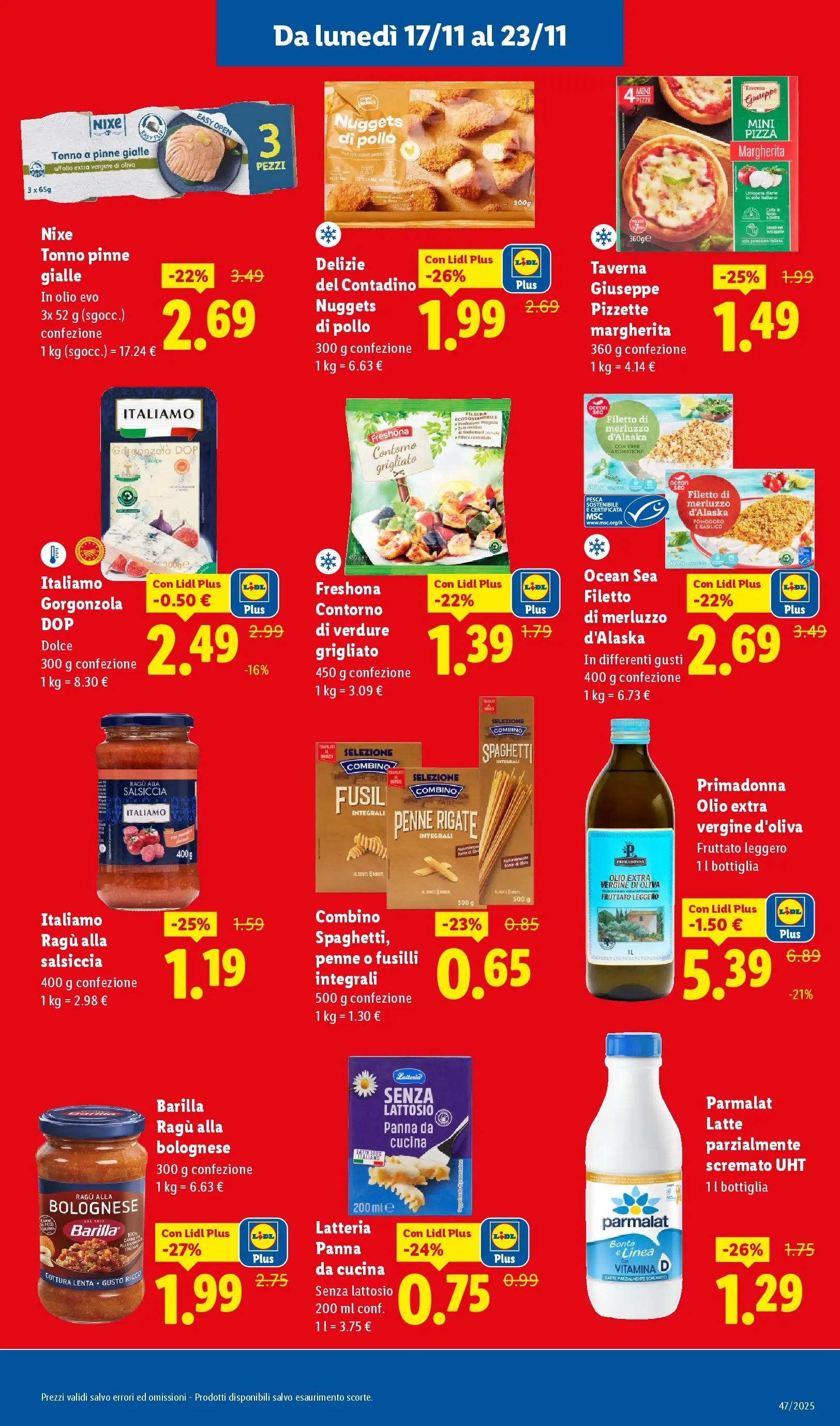 LIDL volantino della prossima settimana dal ﻿16/11/2025﻿ 📣 | Pagina: 16 | Prodotti: Olio, Pinne, Basilico, Gorgonzola