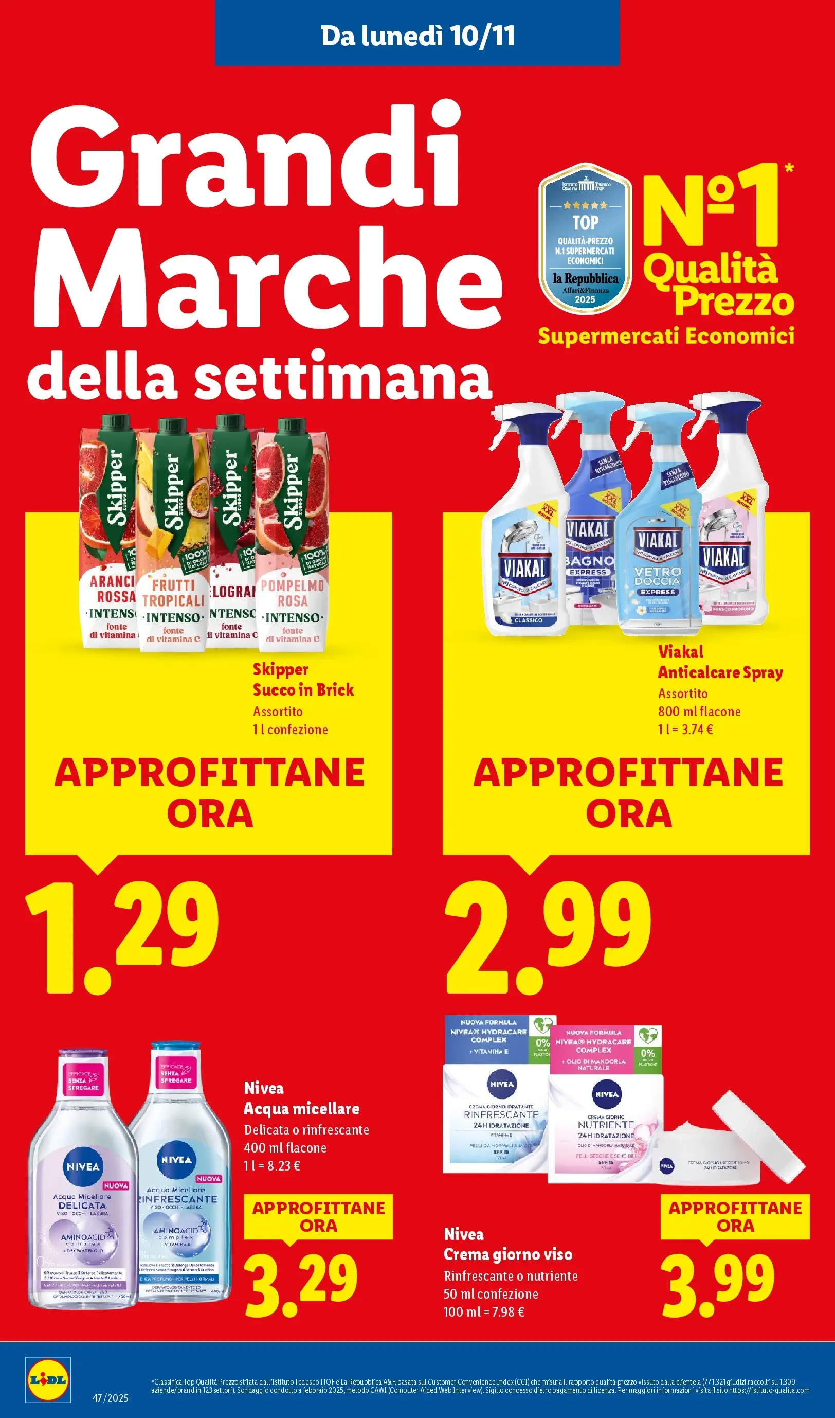 LIDL volantino della prossima settimana dal ﻿16/11/2025﻿ 📣 | Pagina: 23 | Prodotti: Crema, Acqua micellare, Anticalcare, Profumo