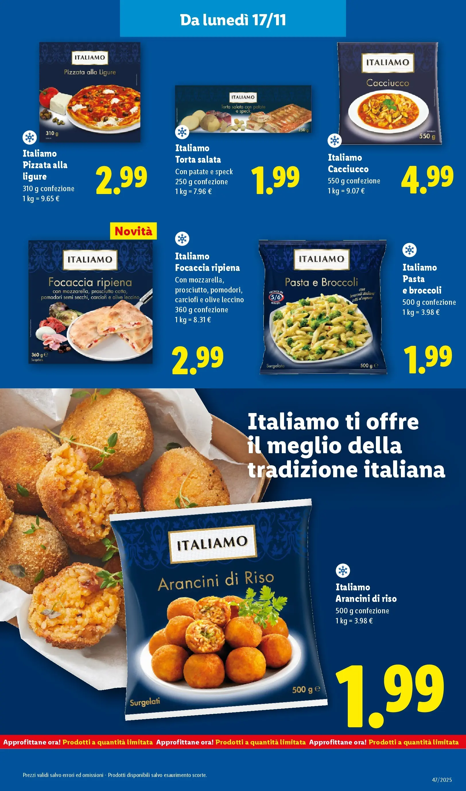LIDL volantino della prossima settimana dal ﻿16/11/2025﻿ 📣 | Pagina: 28 | Prodotti: Speck, Focaccia, Olive, Pomodori
