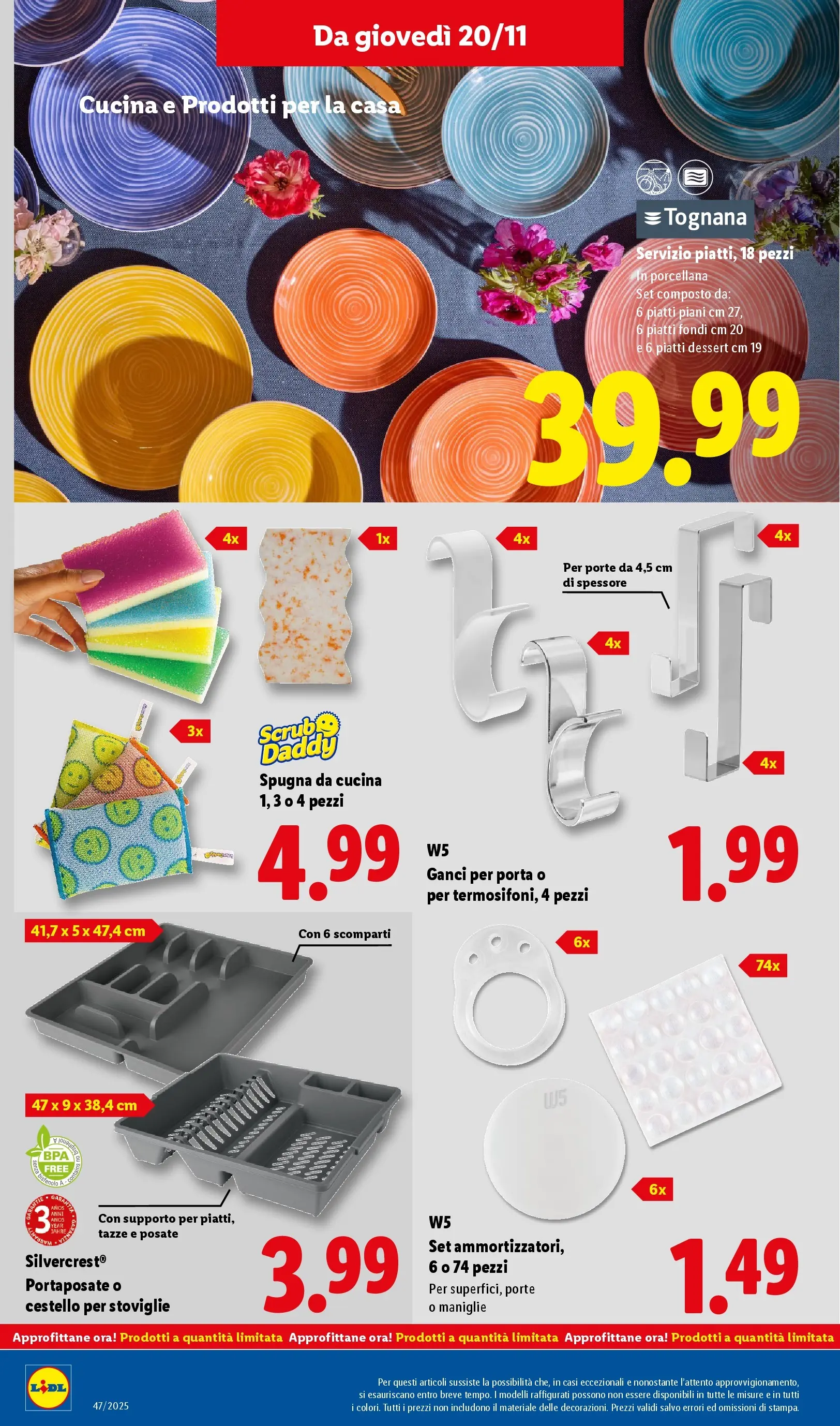 LIDL volantino della prossima settimana dal ﻿16/11/2025﻿ 📣 | Pagina: 49 | Prodotti: Spugna, Posate, Scrub, Portaposate
